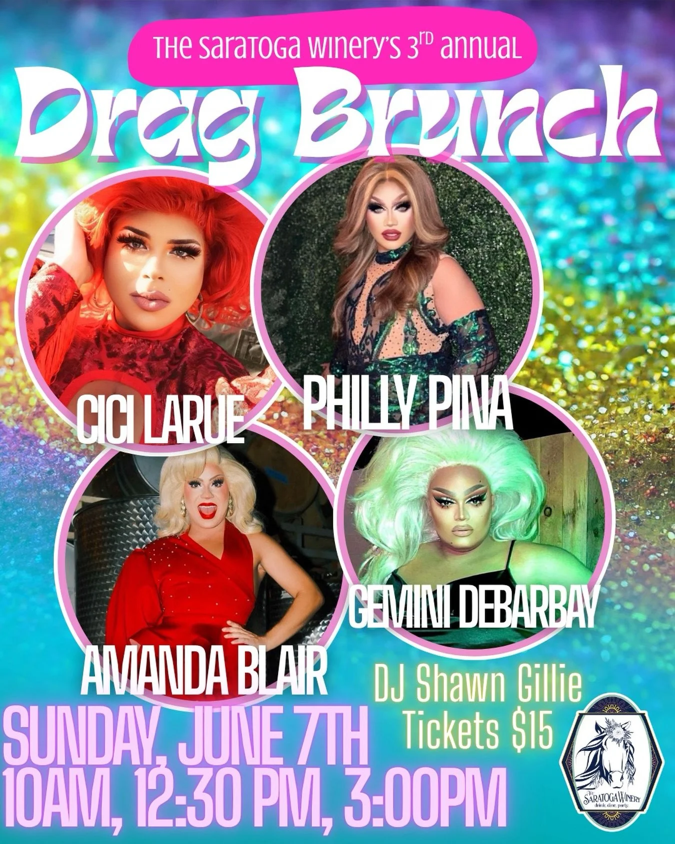 ✨ Sequins, sass, and champagne are BACK, baby ✨

The Saratoga Winery&rsquo;s 3rd Annual Drag Brunch is serving up fierce performances, flowing cocktails, delicious brunch, and the kind of energy you&rsquo;ll be talking about all summer 💋🥂💃

🌈 Sta