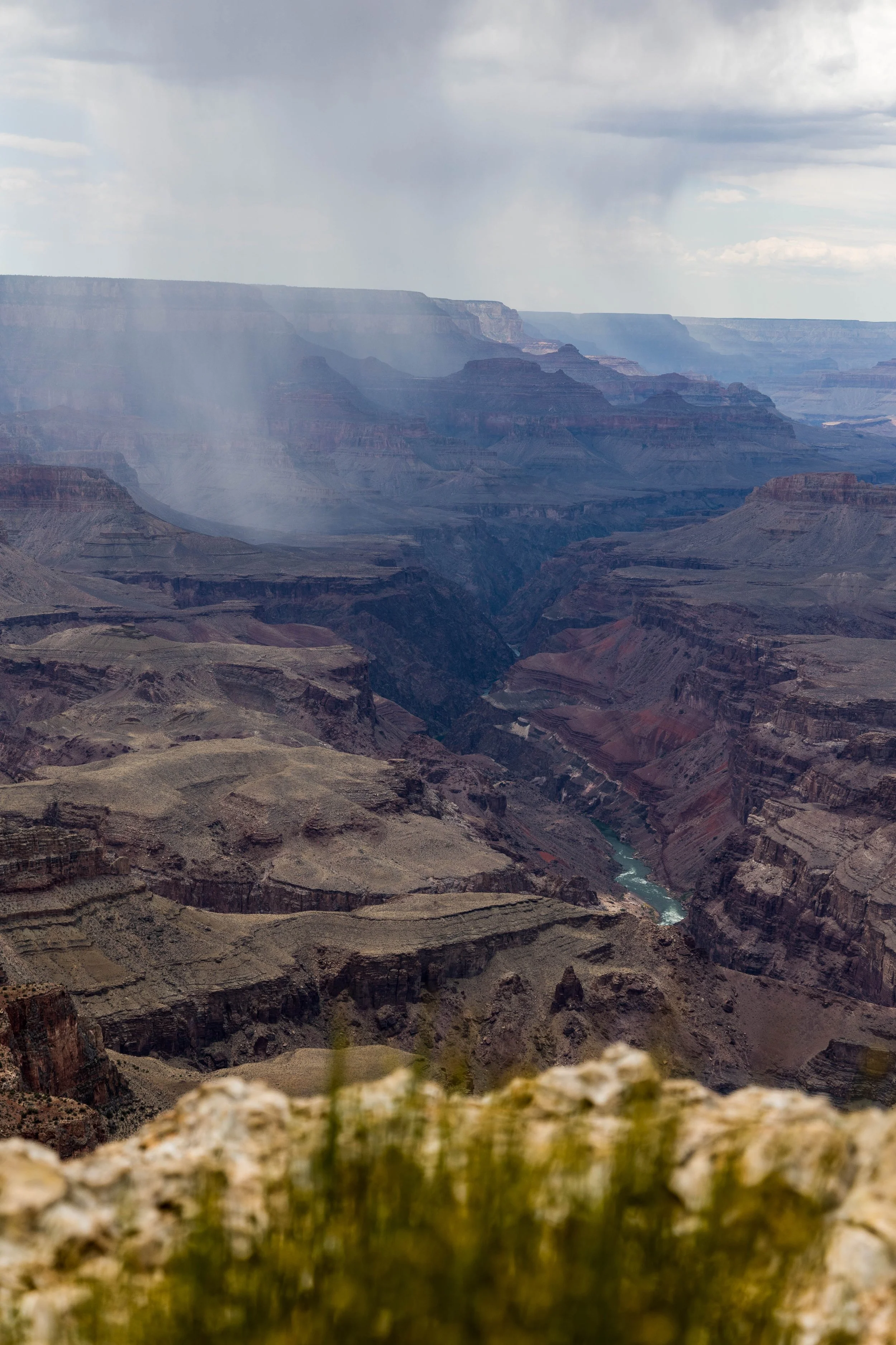 The colorado River running through the Grand Canyon