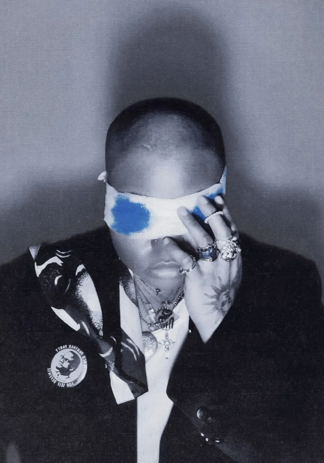 Tears Glow Blue On Black