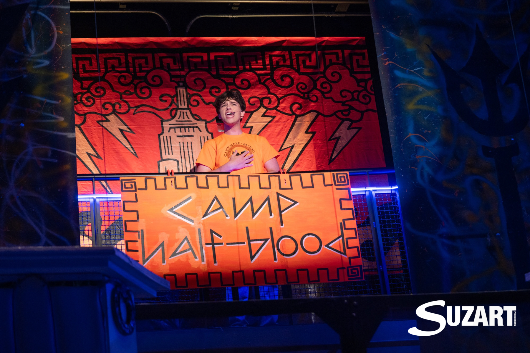 Cooper Dunn as Percy Jackson in in Suzart Productions The Lightning Thief the Percy Jackson Musical in Ottawa