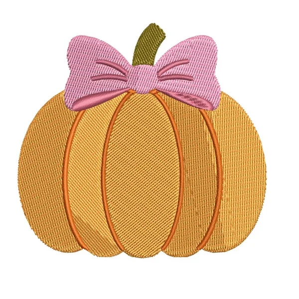 Fall: Pink Bow Pumpkin