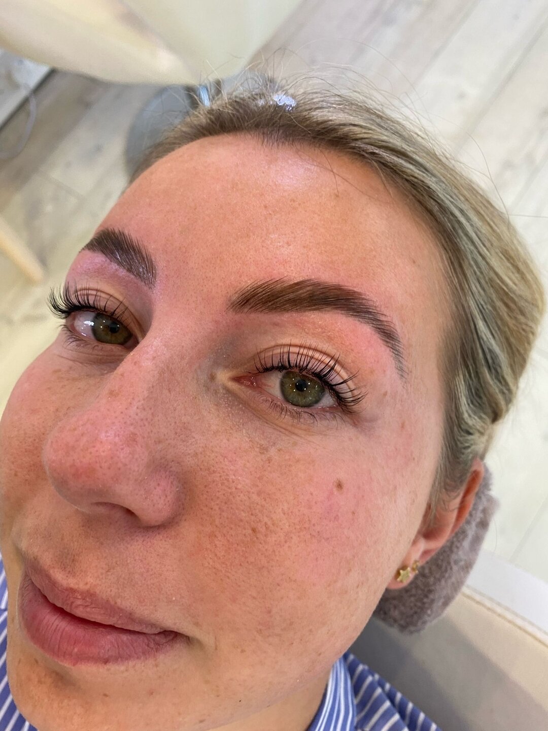 The combo of dreams ☁️ 

This is your sign to head to our bio &amp; book a brow lamination &amp; lash lift 🪄

#browlamination #lashlift #browtransformation #browartist #manchestersalons #stockportsalons #beautyacademy #beautycontentcreator
