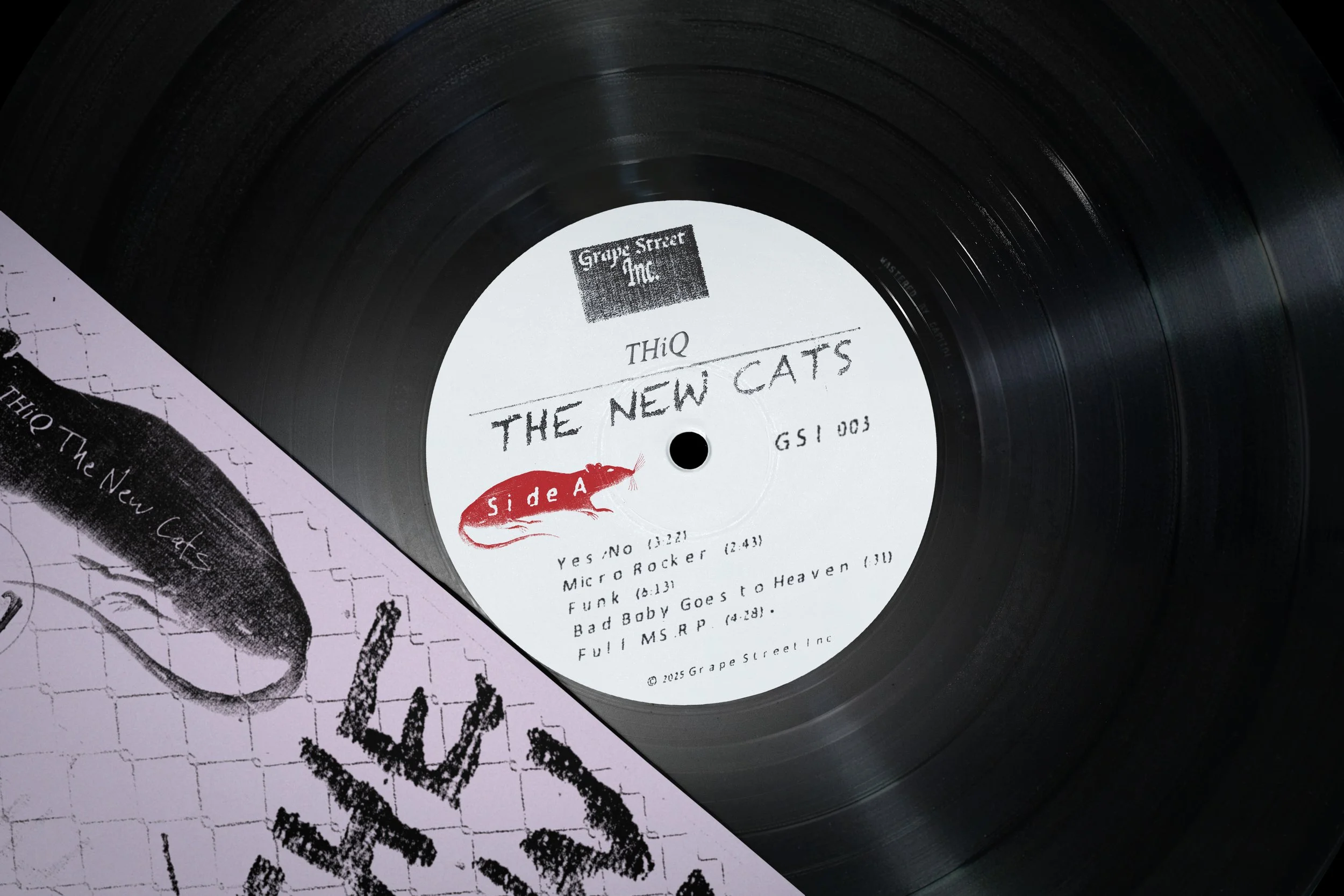 Thiq album label detail photograph