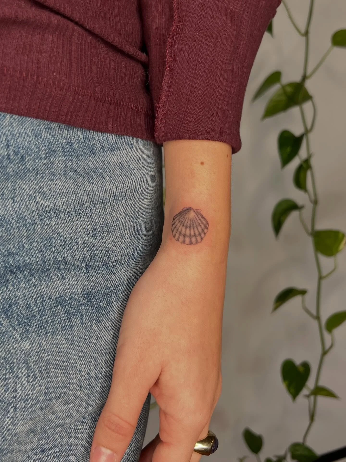 Shell + leaf rework on an existing piece for Michelle from the other day ✨