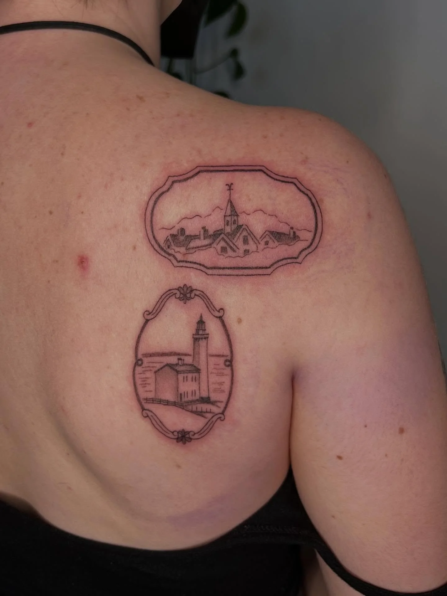 Two flash pieces combined so sweetly for Lucy 🪞✨