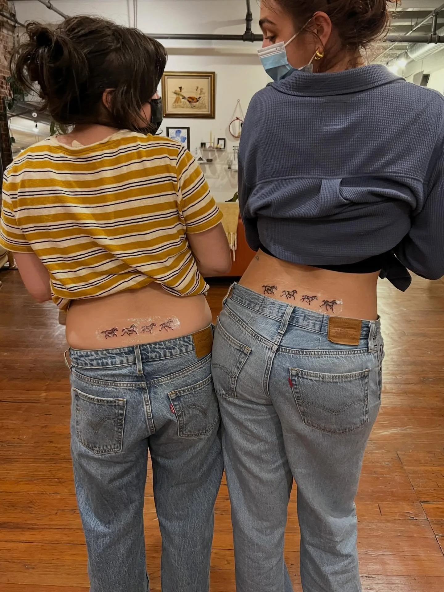 Extremely special project for two friends, we call it the tramp stampede 💃💕🐎 
Thank you both, such an honor ❤️