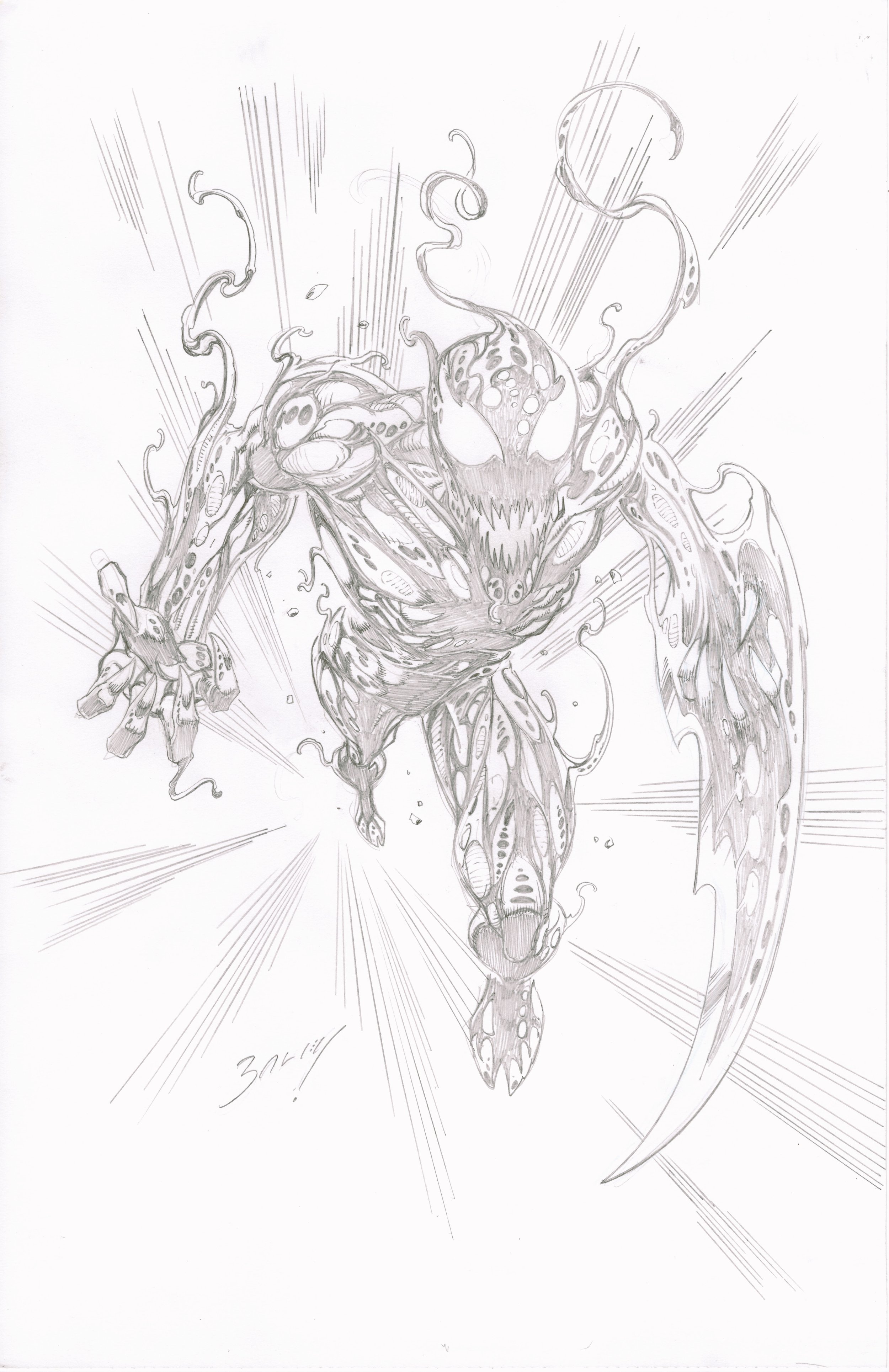 Carnage (full figure) by Mark Bagley