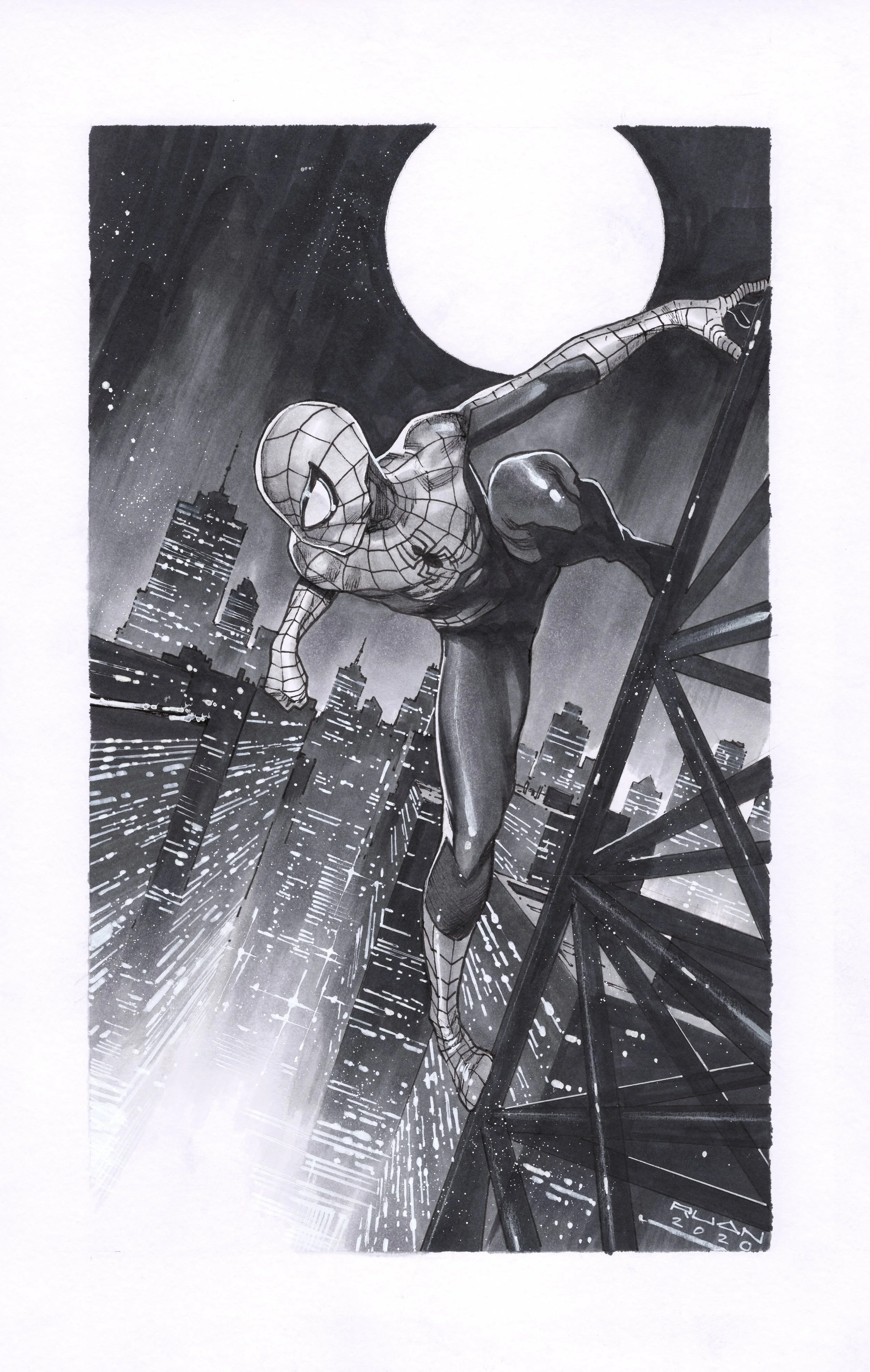 Spiderman (tonal) by Dike Ruan