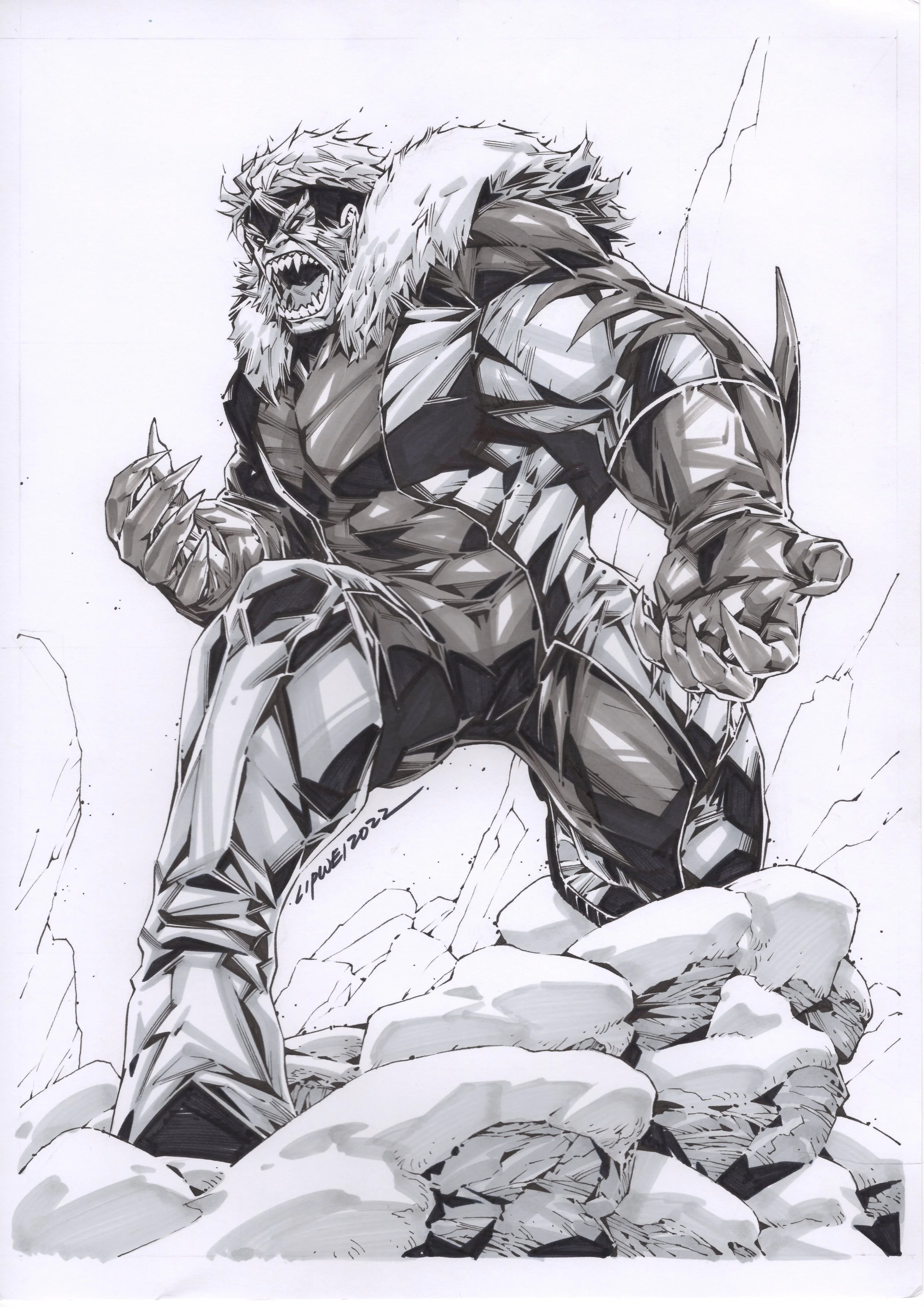 Sabertooth unused card art by Lipwei- $650.JPG