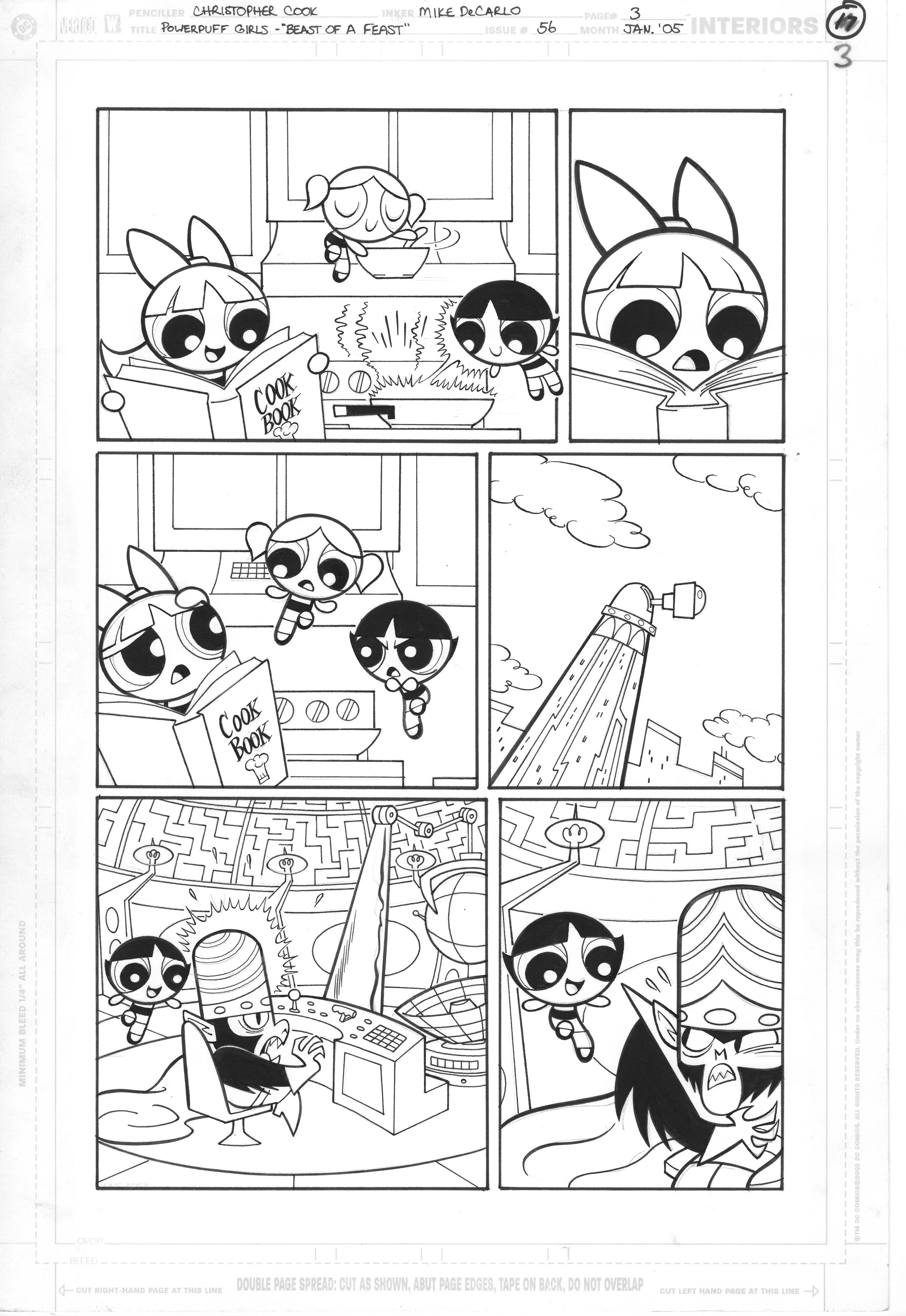 Powerpuff girls #56 pg 3 by Cook & Delcarlo