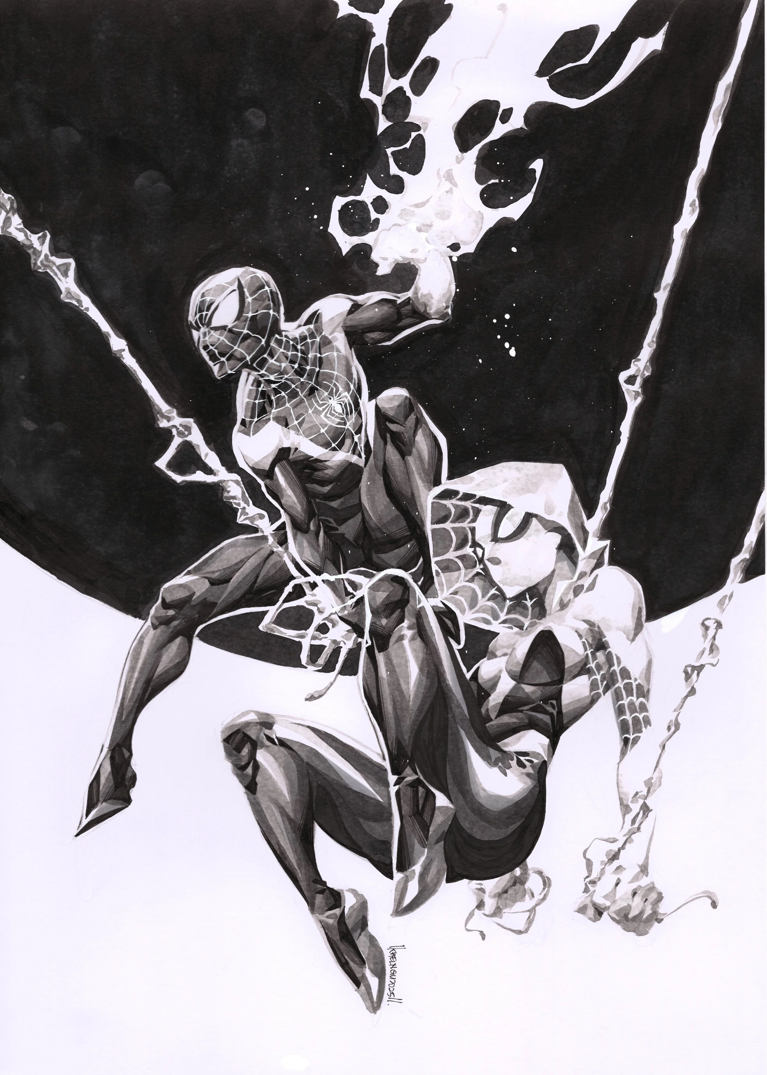 Miles & Gwen cover quality by Kael Ngu