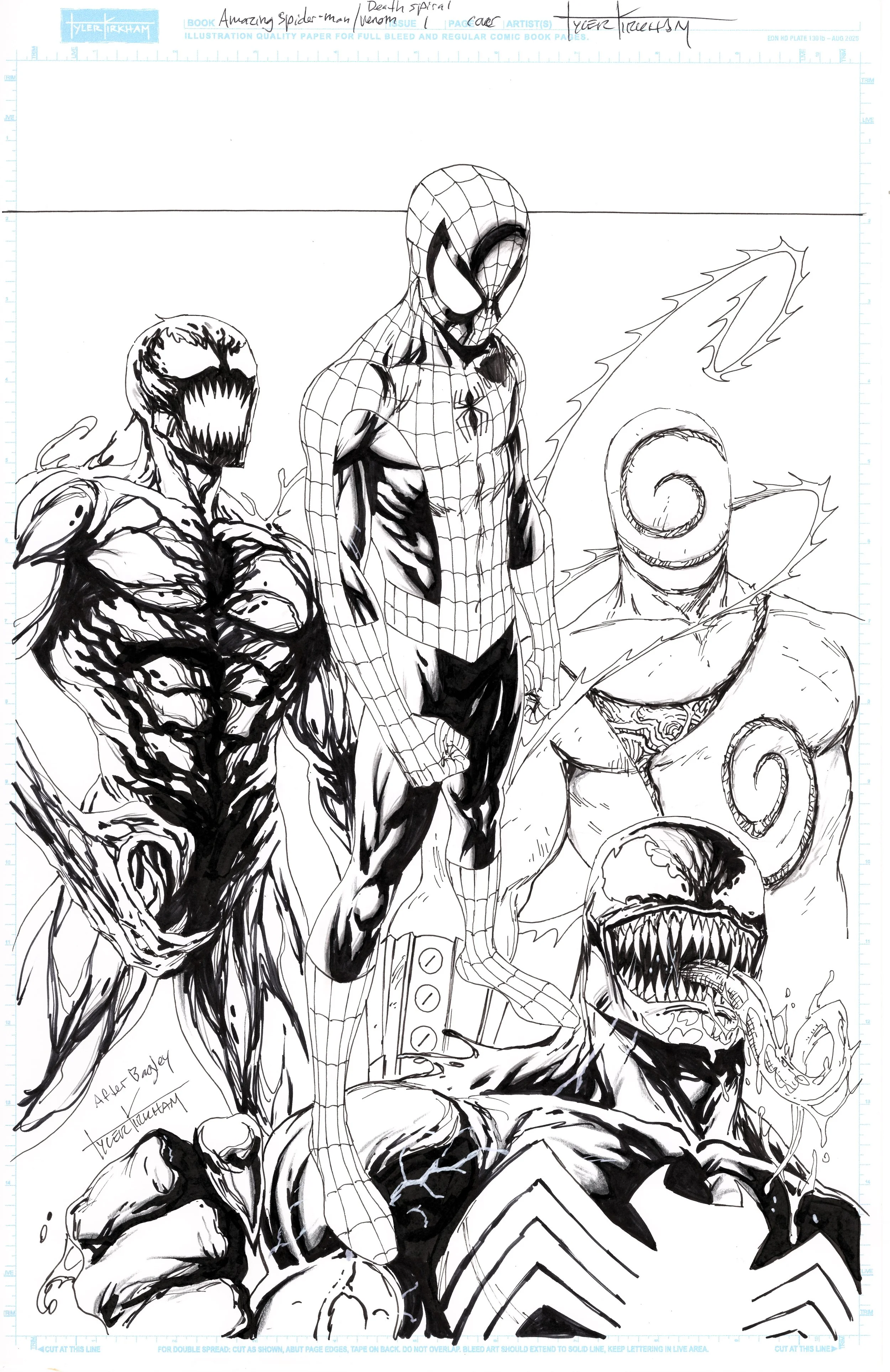 Amazing Spiderman & Venom #1 cover by Tyler Kirkham (after Bagley)- $8500.JPG
