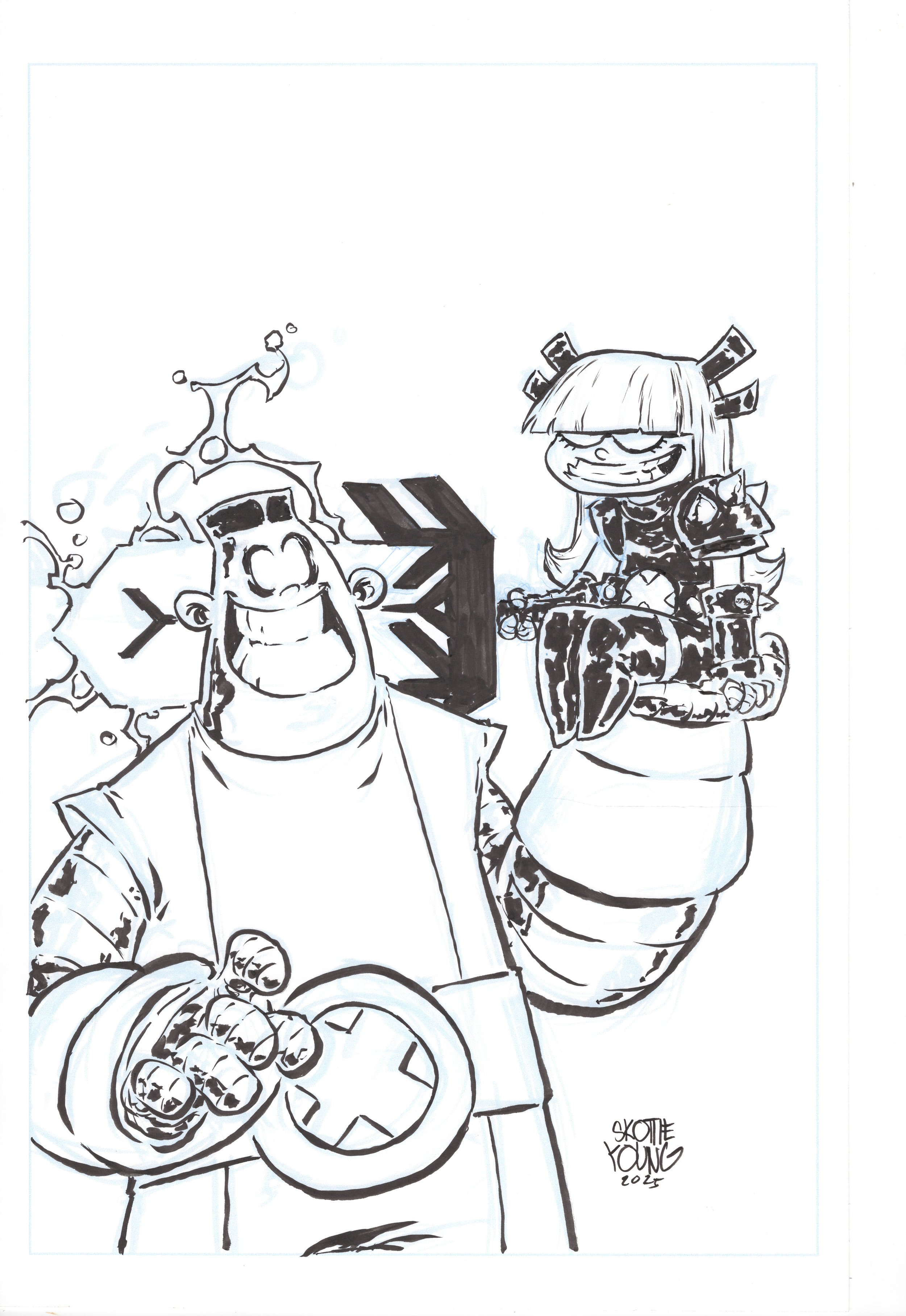 Magik and Colossus #1 by Skottie Young