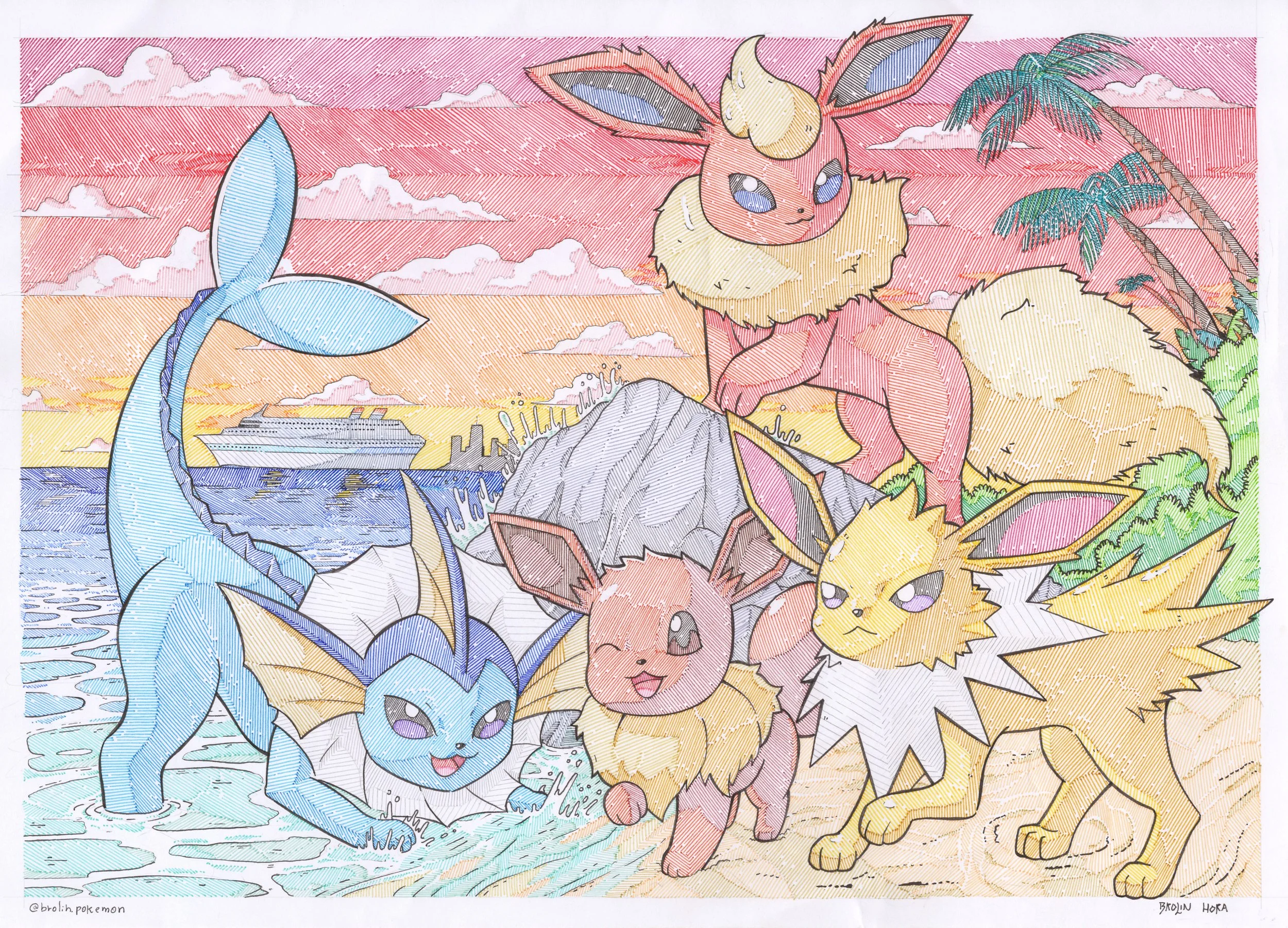 Eeveelutions by Brolin Hora