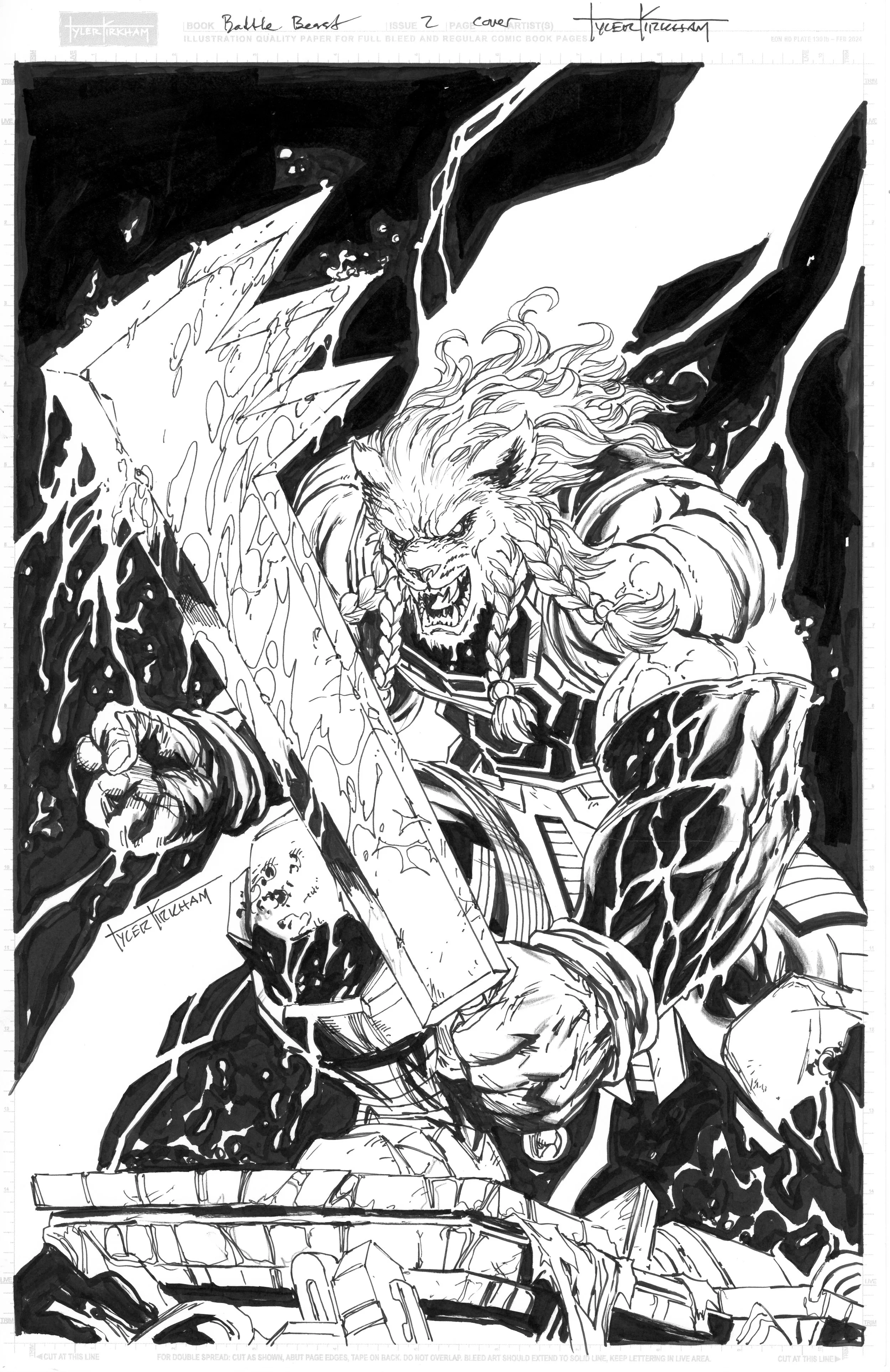 Battle Beast #2 cover by Tyler Kirkham- $5,500.JPG