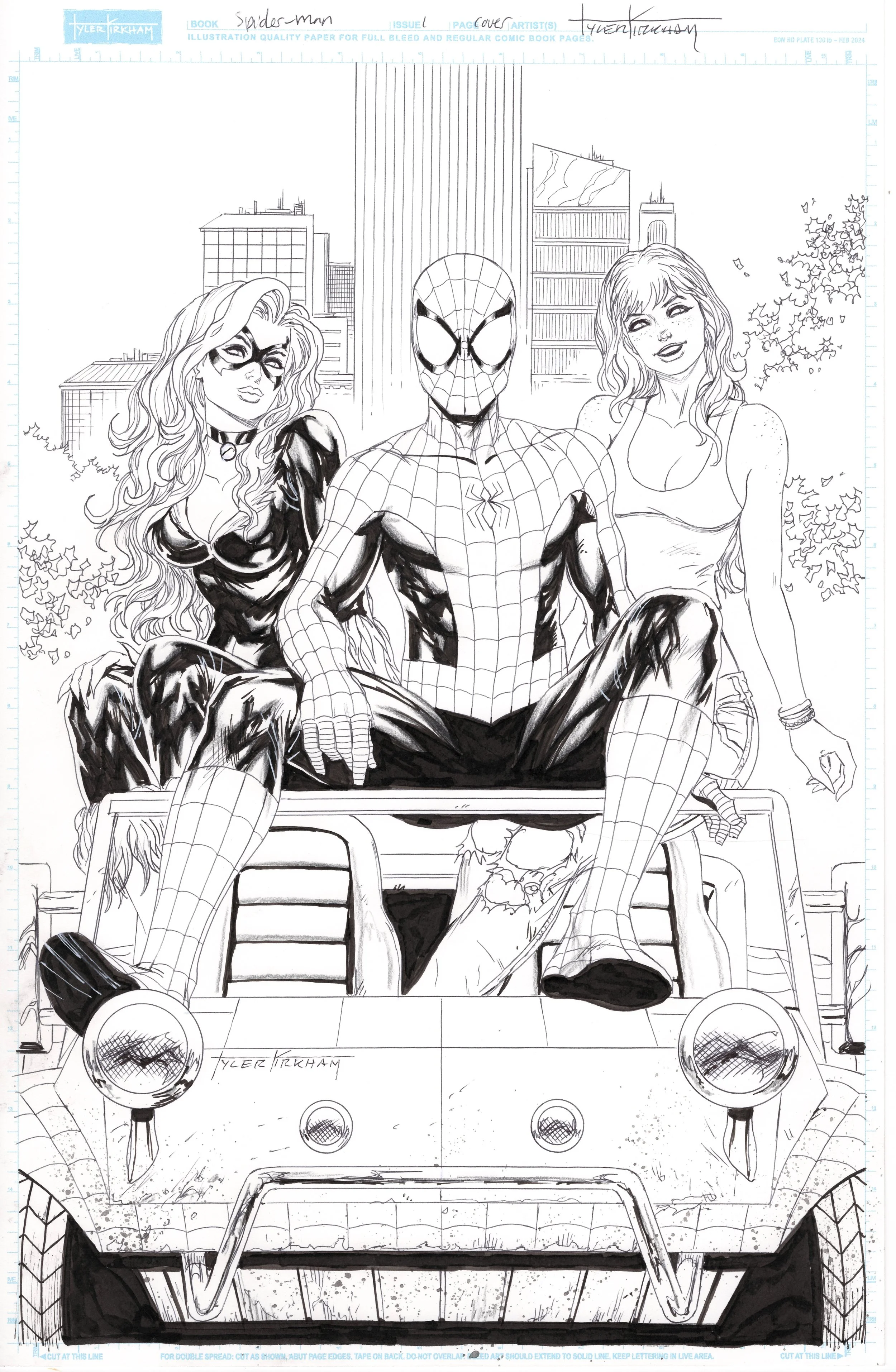 Spiderman #1 cover by Tyler Kirkham- $6500.JPG