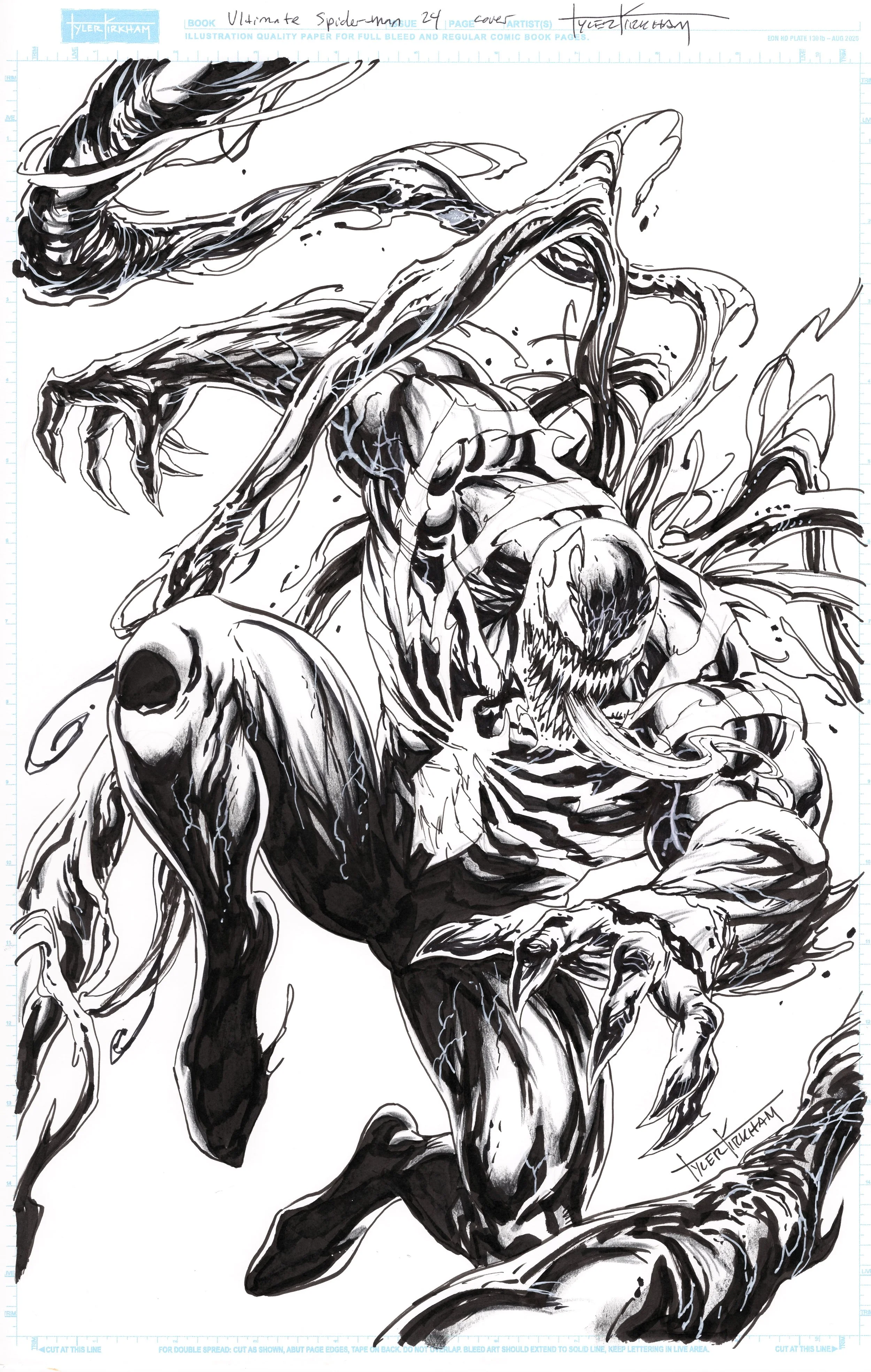 Ultimate Spiderman #24 cover by Tyler Kirkham- $5500.JPG
