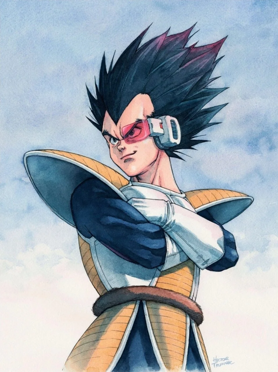 Prince Vegeta by Hector Trunnec