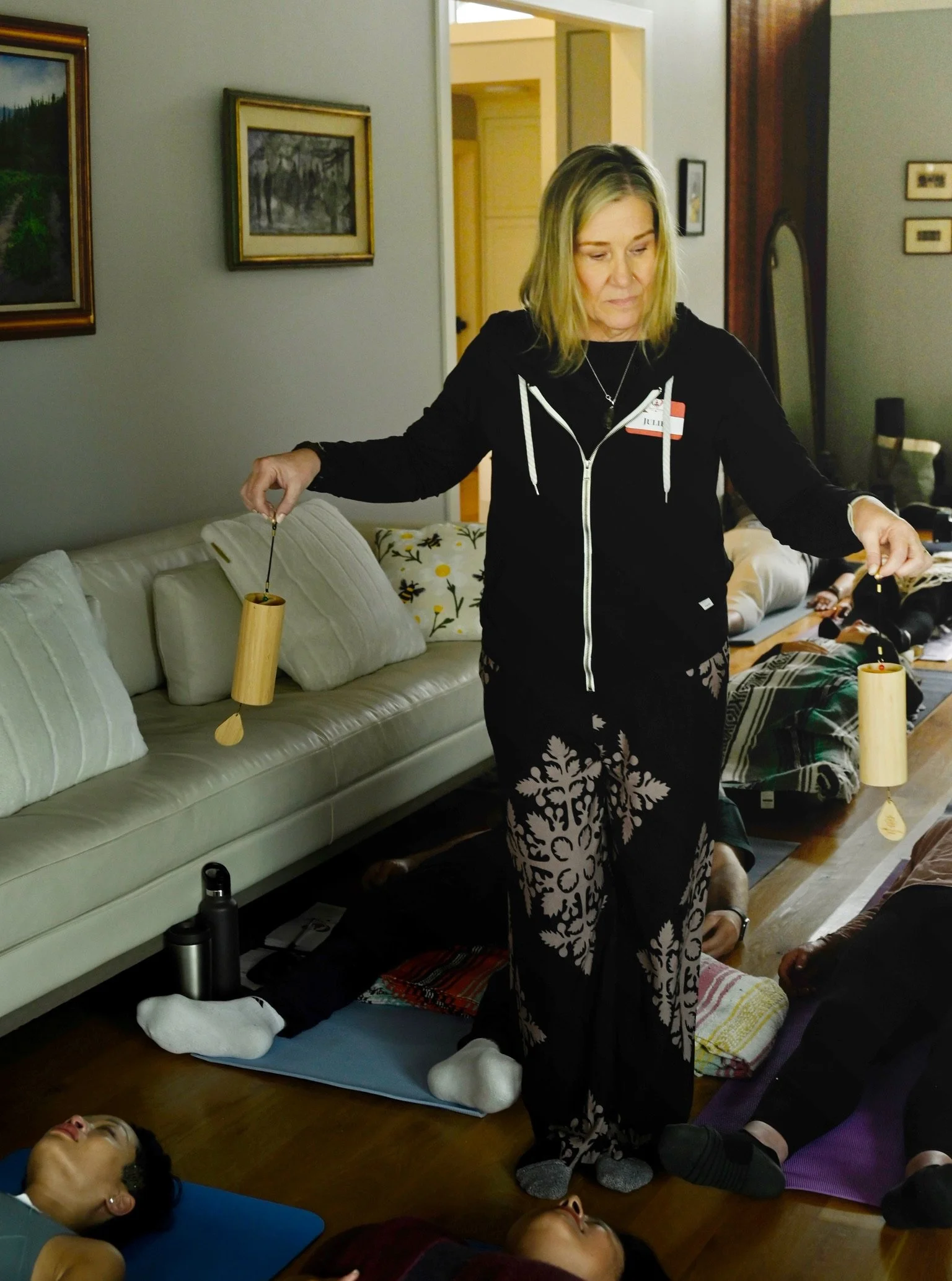 Julie with Kochi Chimes.JPG