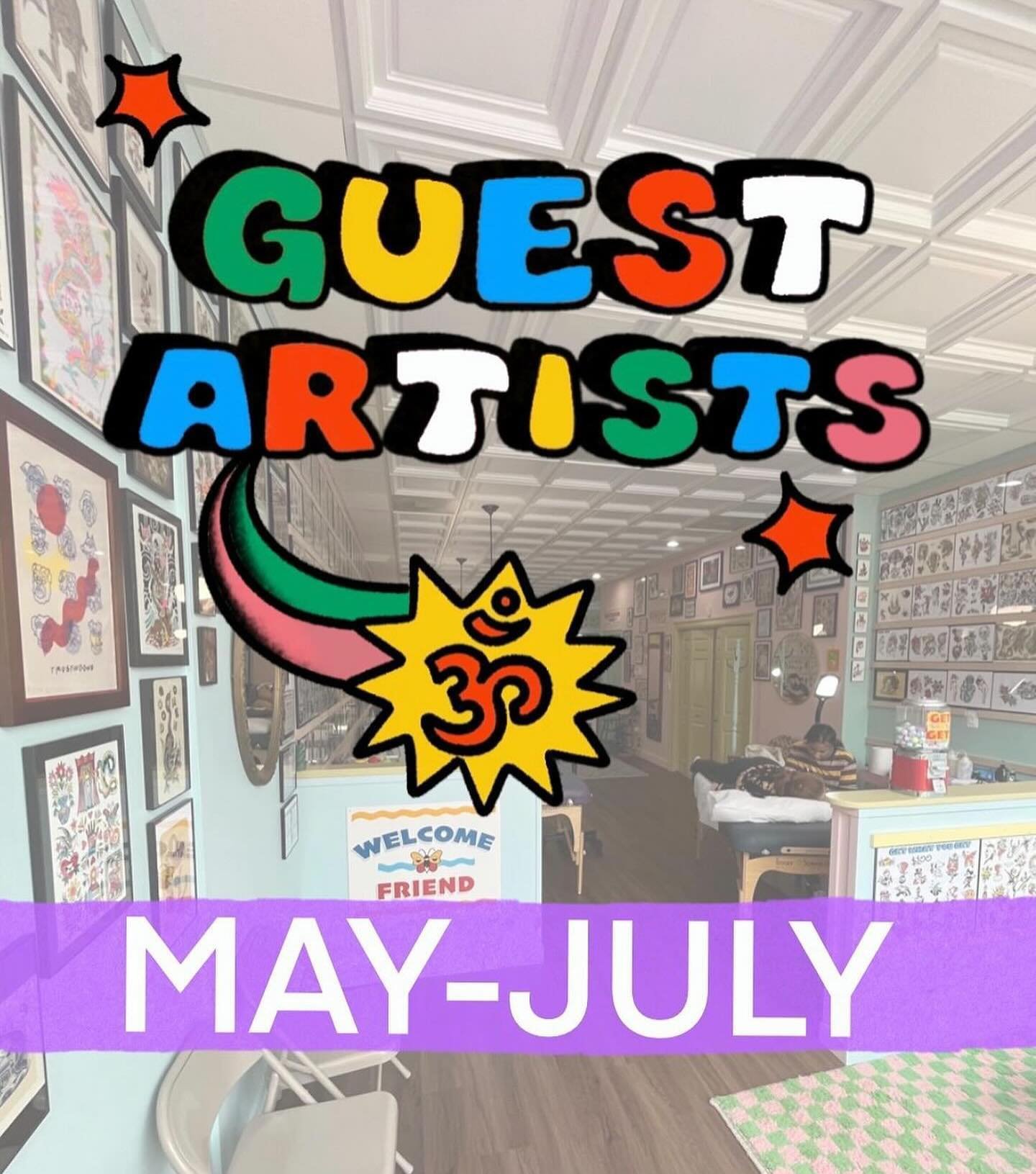 🏖️ A few more guests have been added!!! Please contact guest artists directly for all booking related inquiries.
⬇️⬇️⬇️⬇️⬇️
@courtneykotattoo 5/17-5/19 *FULLY BOOKED*
@setttar3 5/21-5/25 *DM TO BOOK
@dtylertattooer 5/27-5/31 *DM TO BOOK
@okaytats 5/