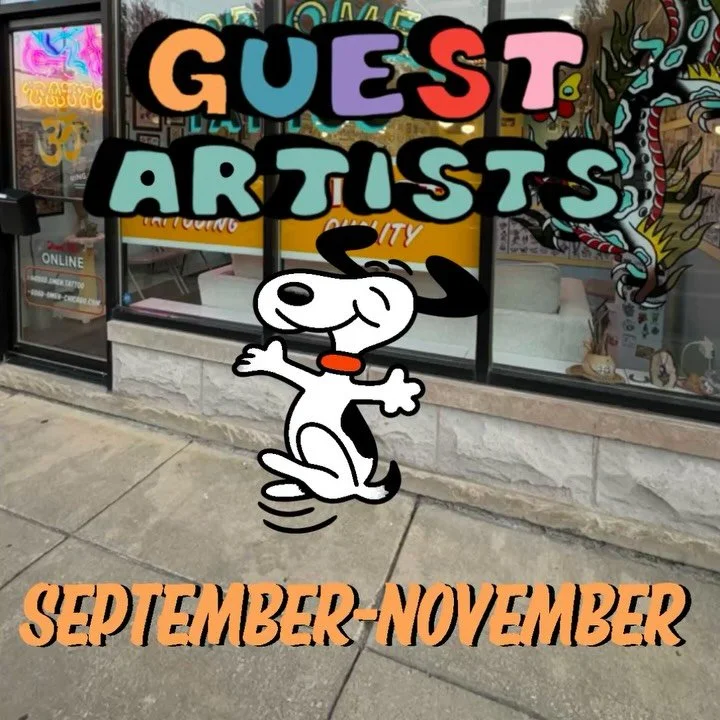 🎃 🎃 🎃
Please contact guests directly to book ↙️↙️↙️

@dudatofu 9/22-9/28 *DM her to book
@arseniybojinovtattoo One spot left on 9/25
*DM him to book
@speightxtattoo 10/10-10/12 *DM him to book
@tats.a.million 10/10-10/12 *DM him to book
@jorge.aye