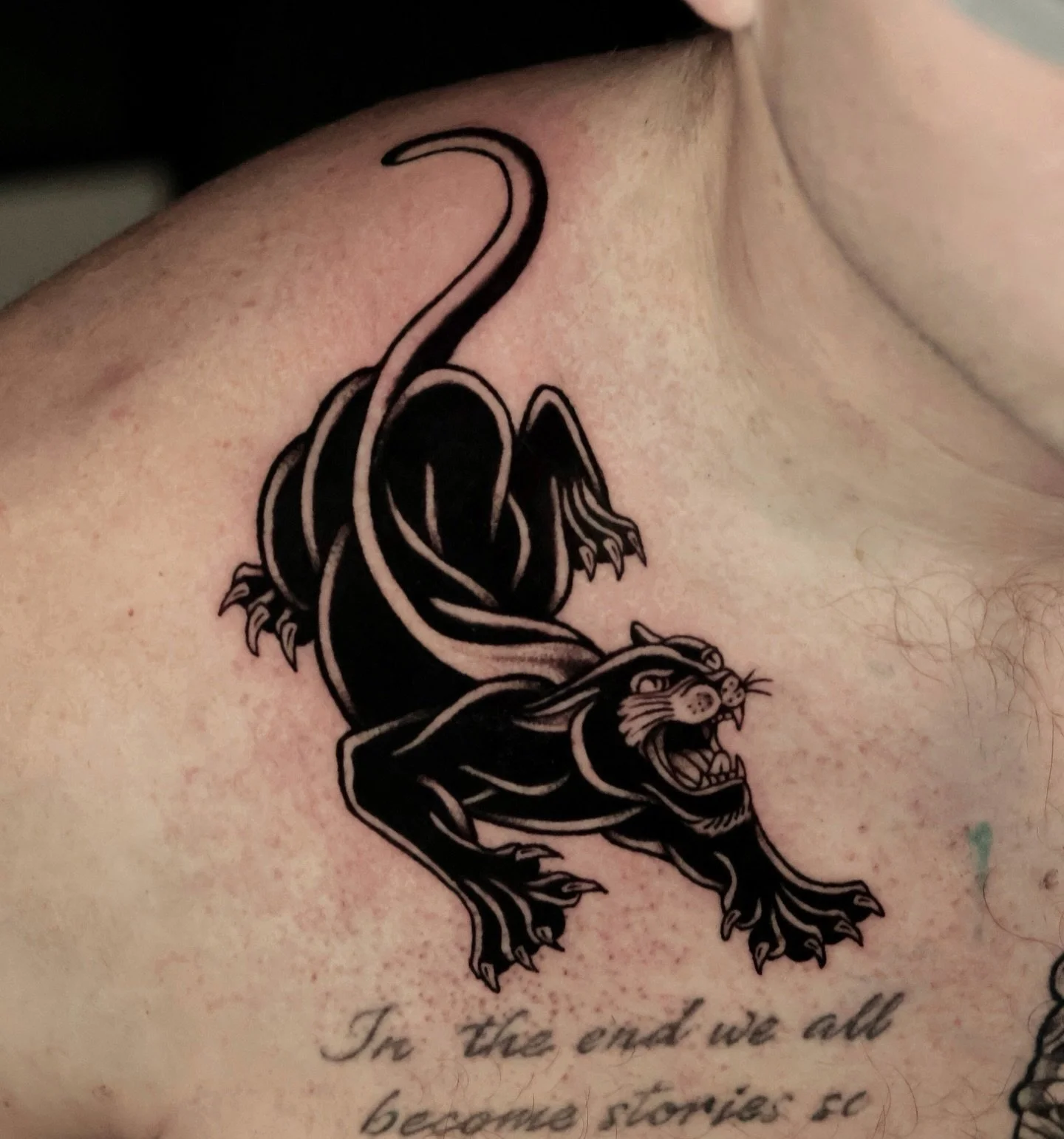 &bull; PANTHER &bull; 
Another great sesh with my bro, a good and timeless panther joined the crew. @colin.push ! Thanks for trust in my work always 🙌🏻 
.
.
#chicago #ink #inked #tattoo #tattooideas
