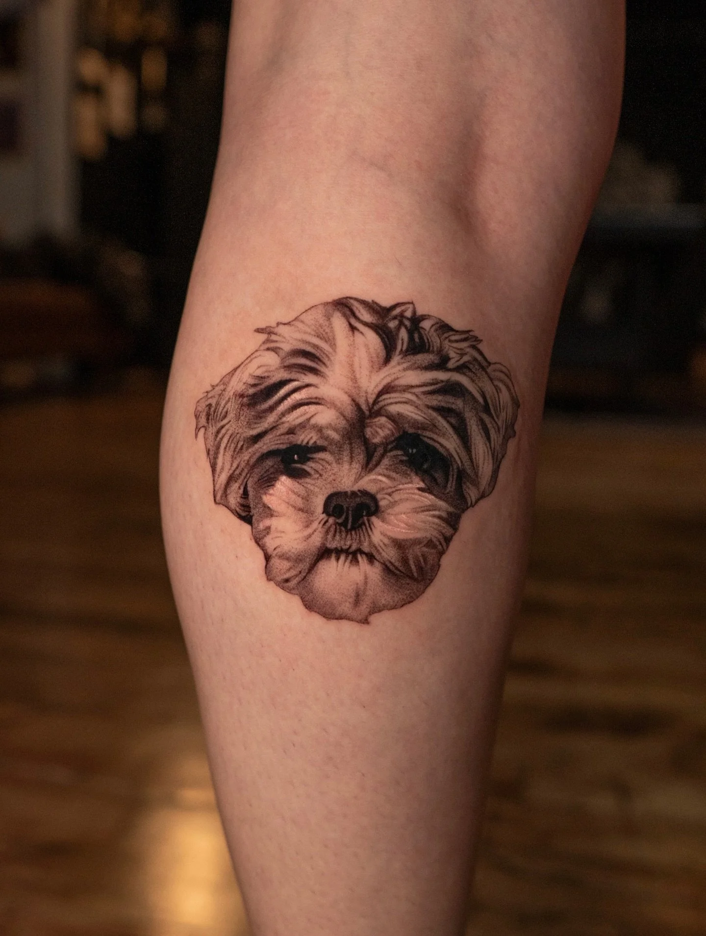 Tattoo I did a few days ago of Rebecca&rsquo;s pet 🐾✨ Thank you for trusting me 🙏 I love doing this kind of work, especially when it&rsquo;s about immortalizing them forever