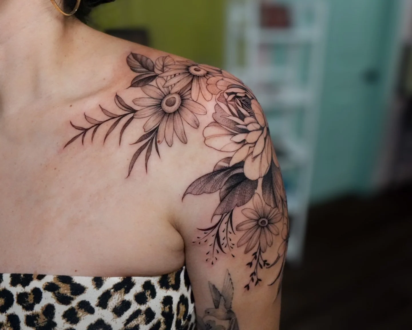 Yesterday&rsquo;s floral tattoo ✨💐🌸