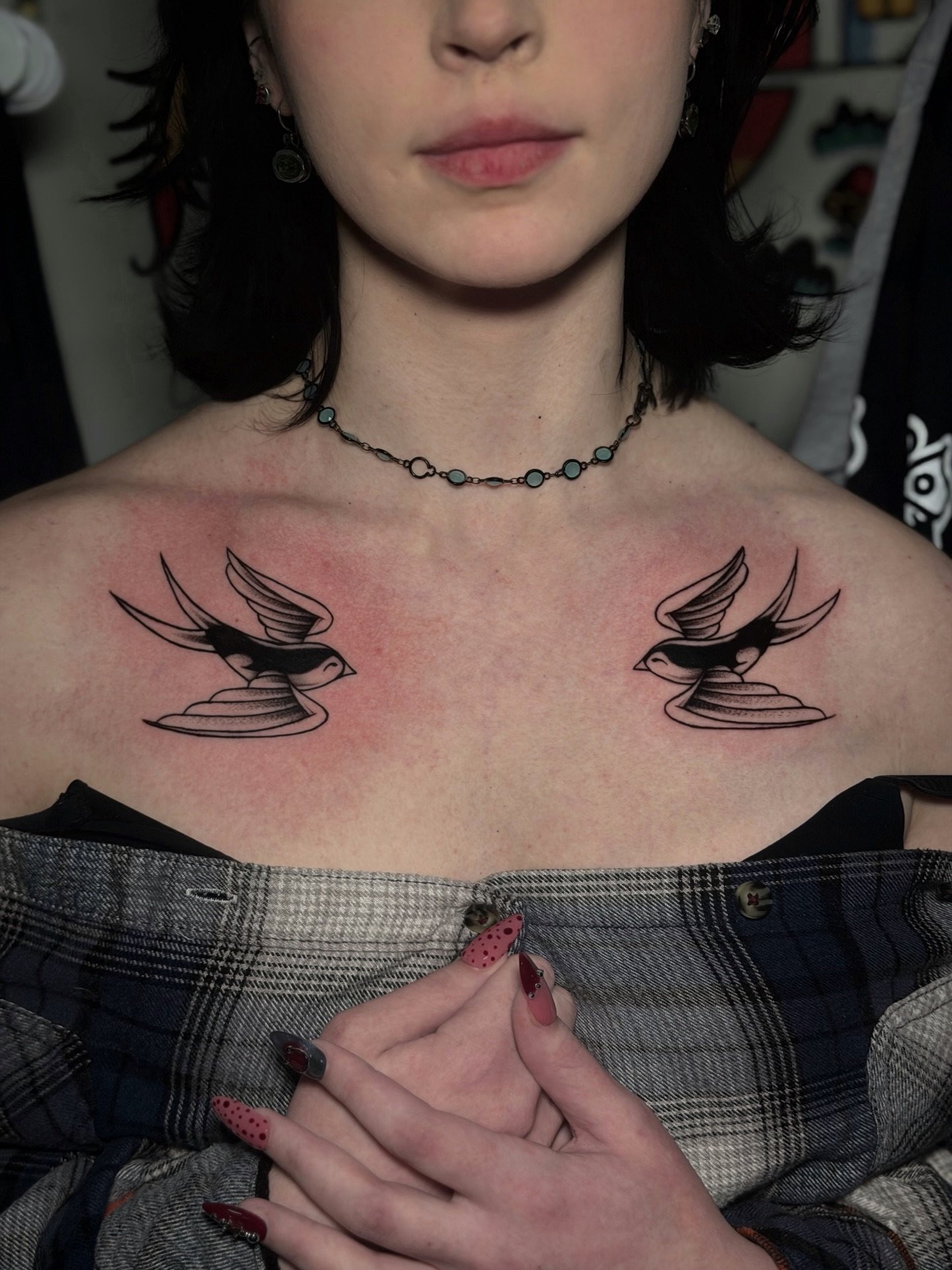 I&rsquo;m grateful for everyone who trust in my work and always comes back for good conversations  and obviously solid tats 🫶🏻 last two weeks have  been crazy ! Love y&rsquo;all !
Obviously at home : @good.omen.tattoo 🌙
.