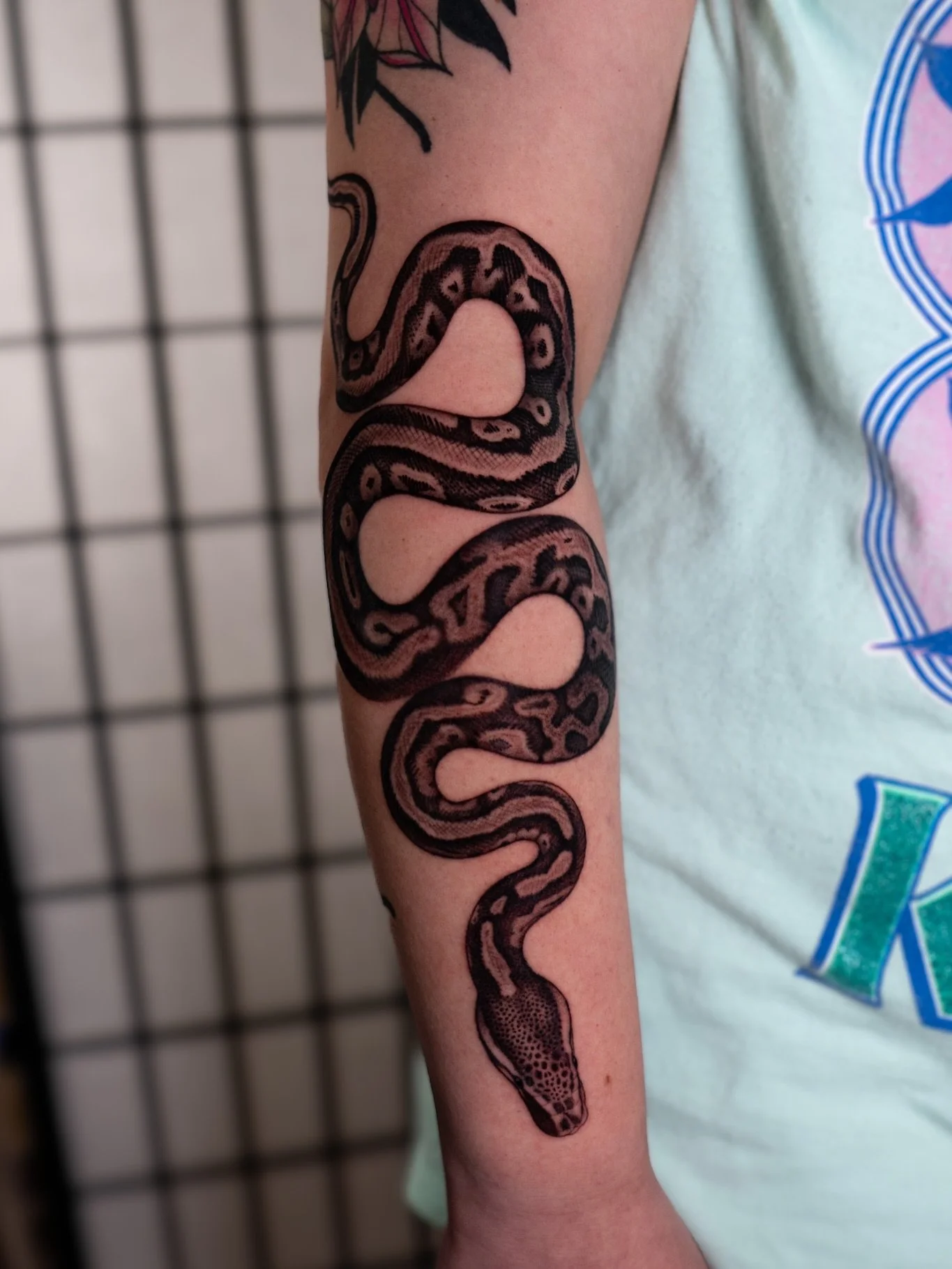 Nat asked me to tattoo her boa and that&rsquo;s exactly what we did 🐍
Thank you Nat for trusting me and leaving this project in my hands!

Here&rsquo;s the result after two sessions for this snake ✨

Done at @good.omen.tattoo✨🕉️
