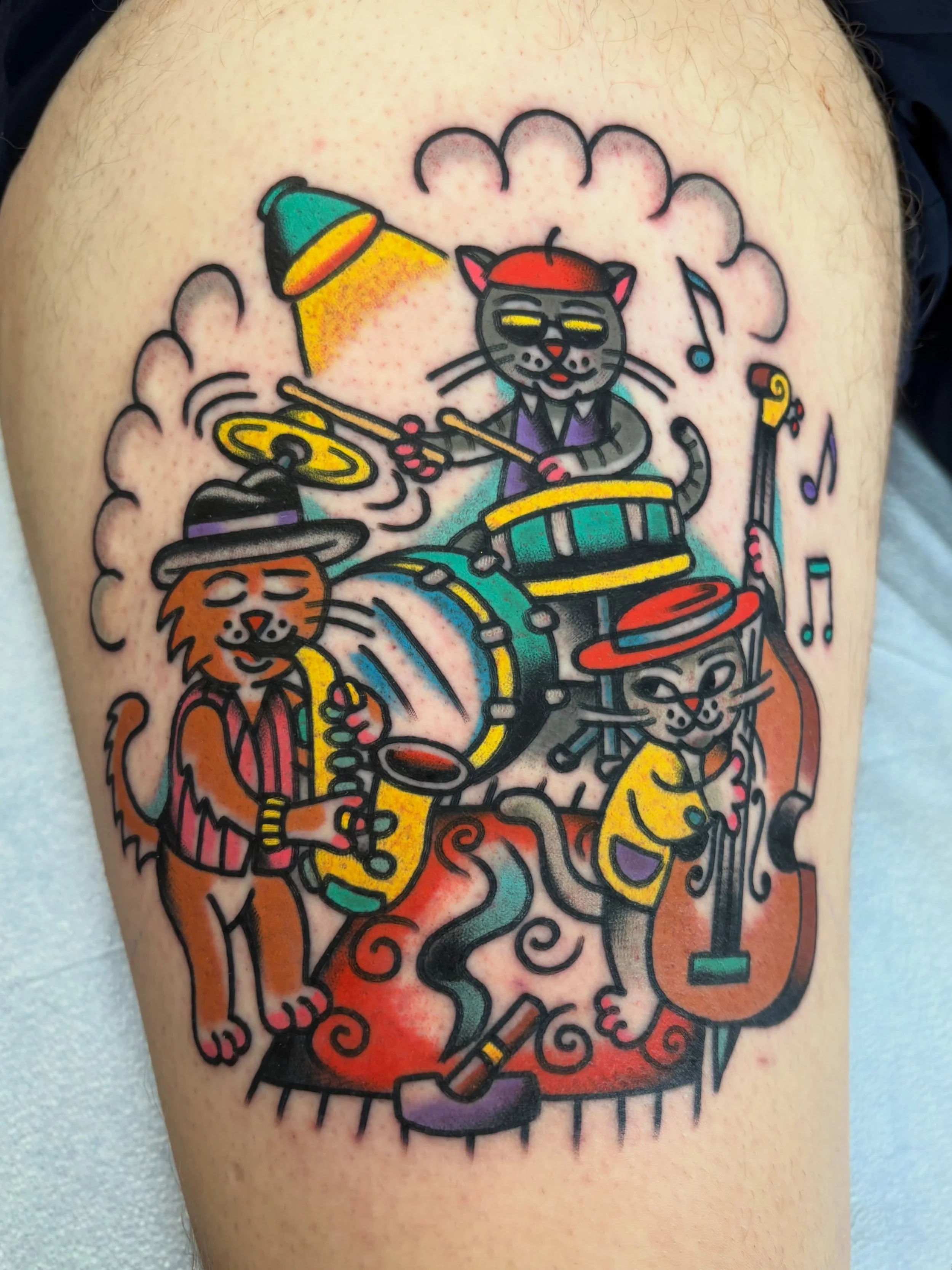 Thank you Sean
Would love to do more stylized pet portraits.
Link or email in my bio to book
Done at @good.omen.tattoo 🕉️