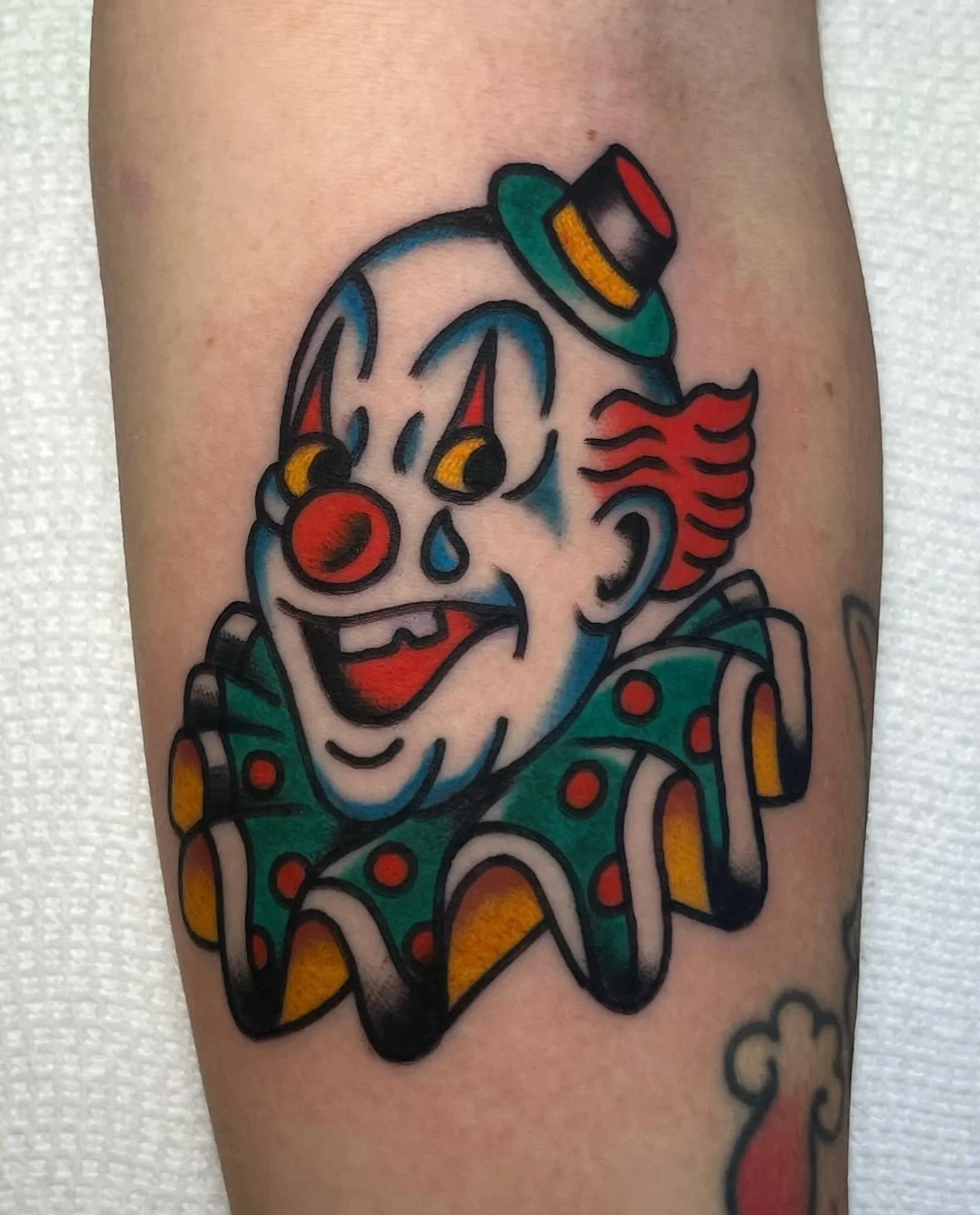 Laugh &amp; cry now 🎭 
Done at @good.omen.tattoo 🕉️