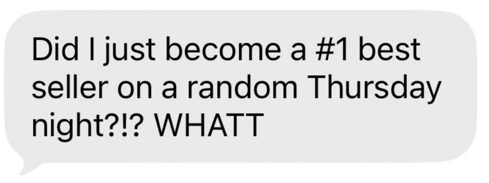 Amazon #1 Best Seller listing