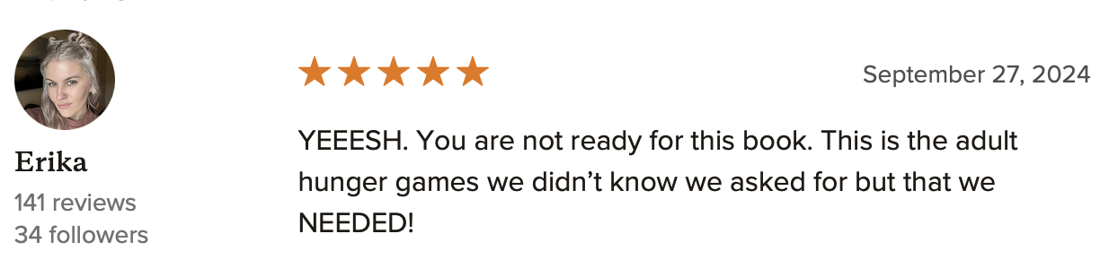 5-star review from Erika