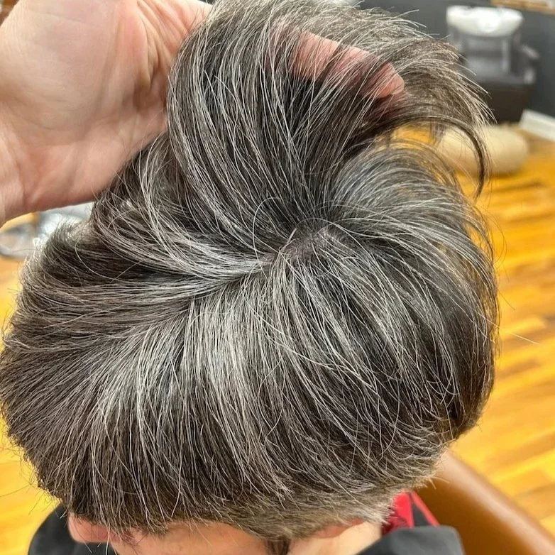 grey hair after lowlight session