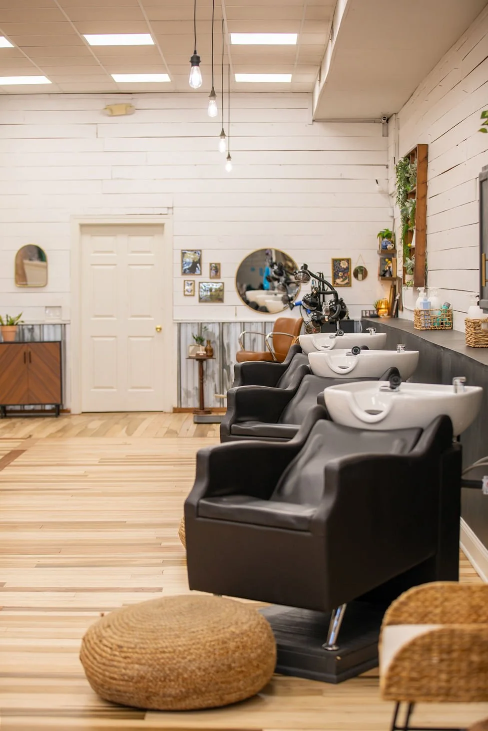 book your appointment at a beautiful salon with the most comfortable shampoo chairs