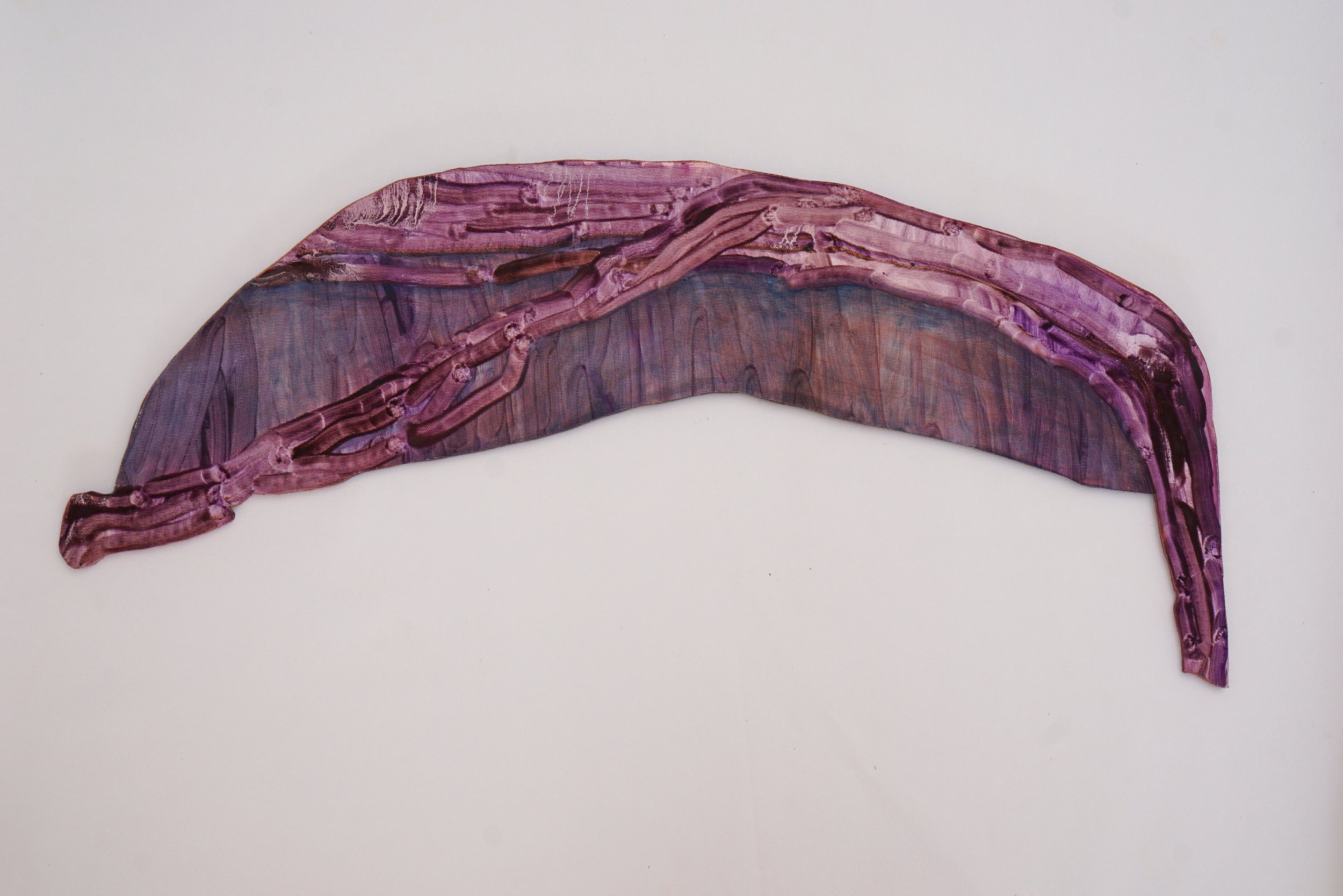 Gegee Ayurzana, Seer, 2025. Oil on canvas, 25x77 cm