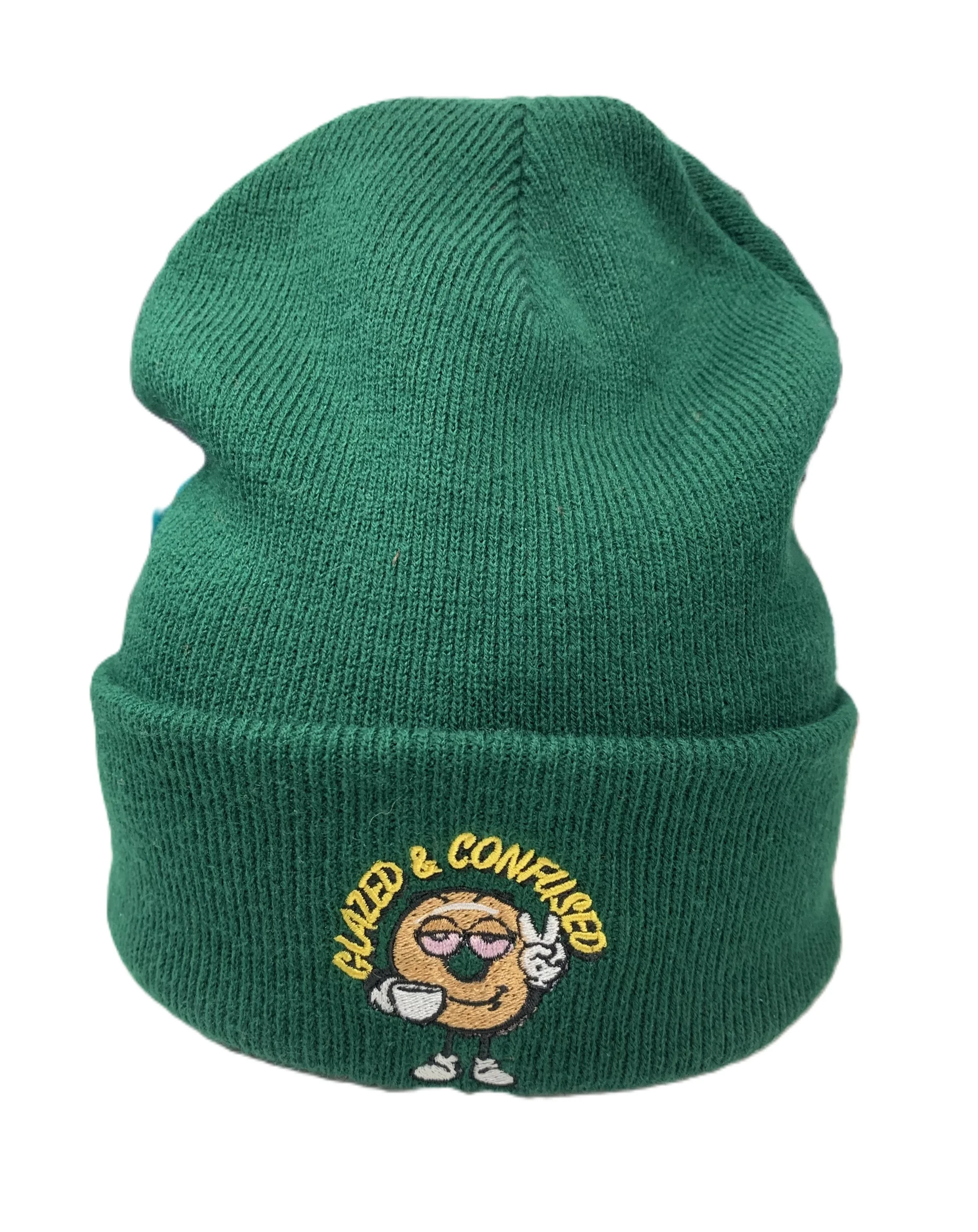 Forest Green Fleece Lined Logo Beanie