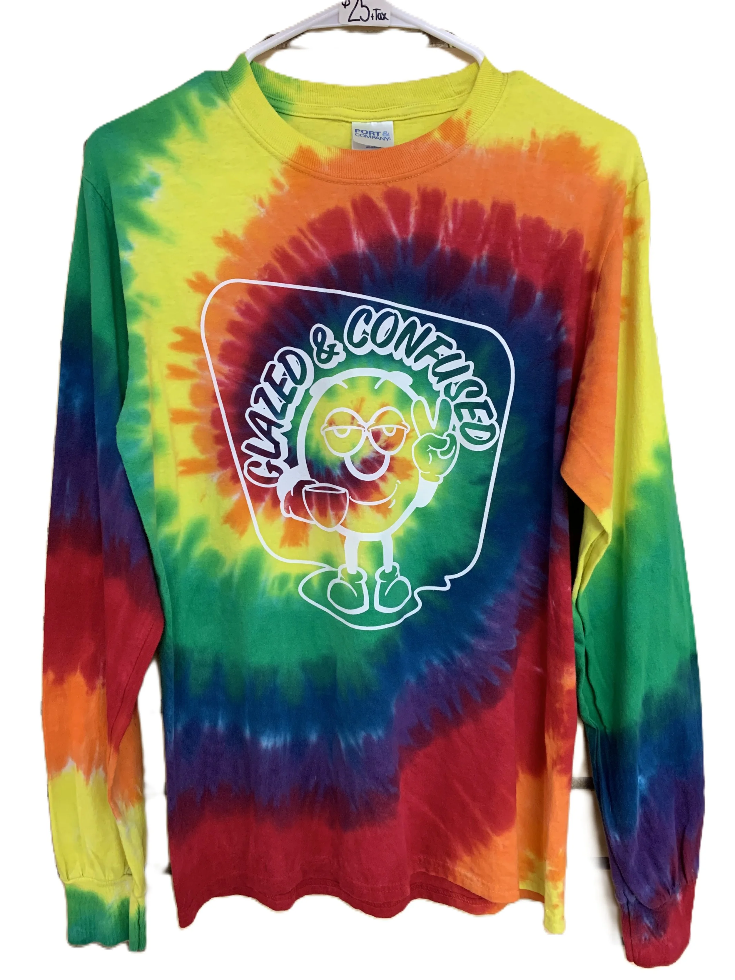 Tie Dyed Long Sleeve Logo Shirt