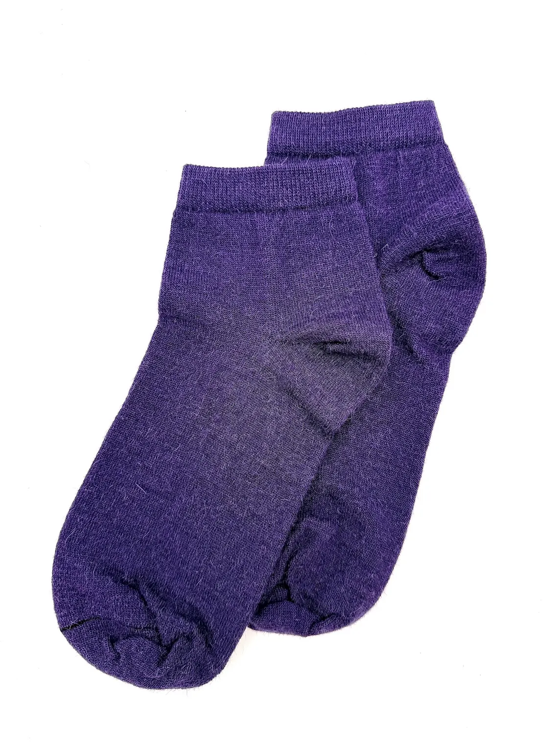 Baby Alpaca Ankle Socks Color Purple