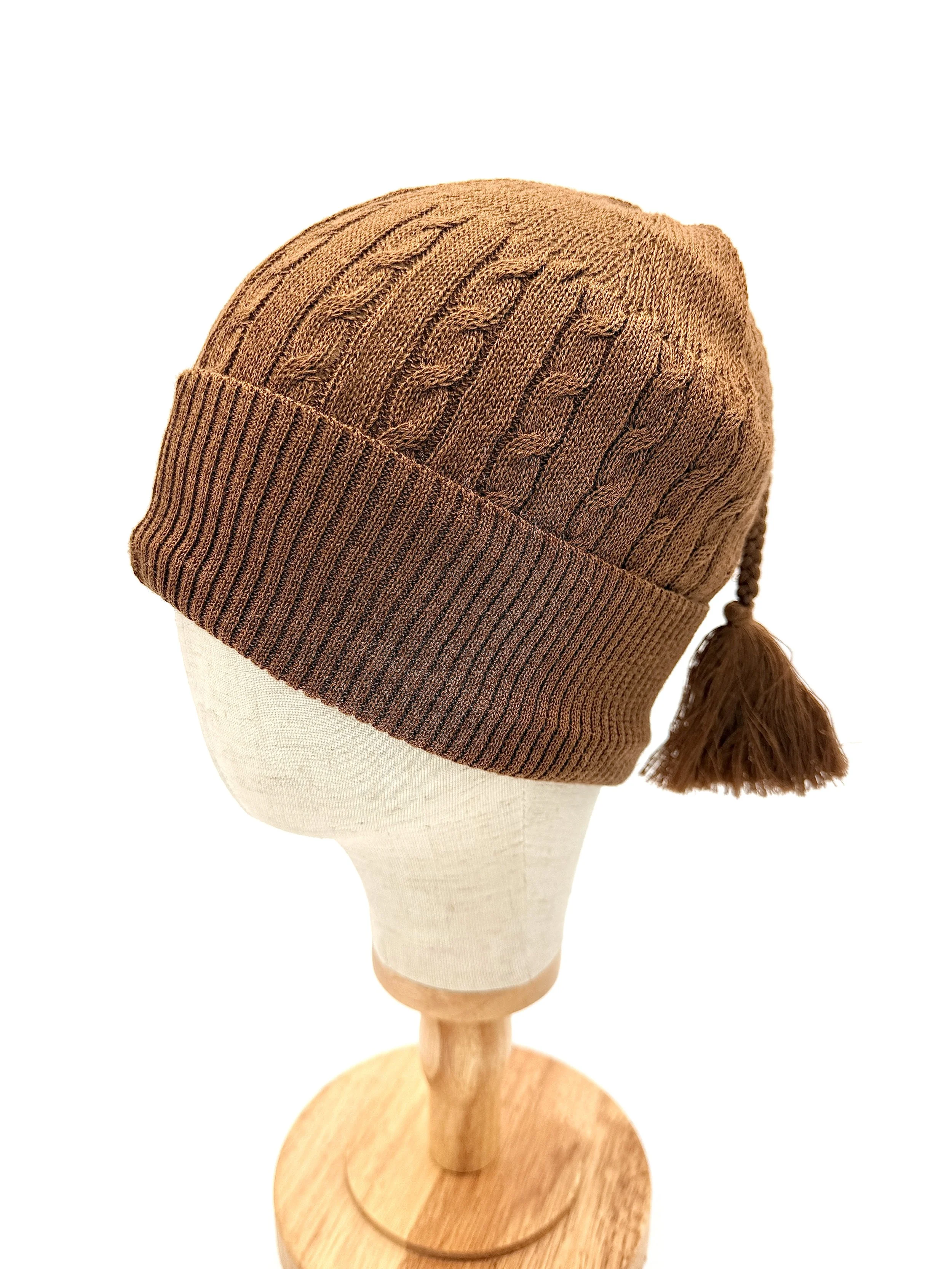Hat with Tassels Brown (6).JPG