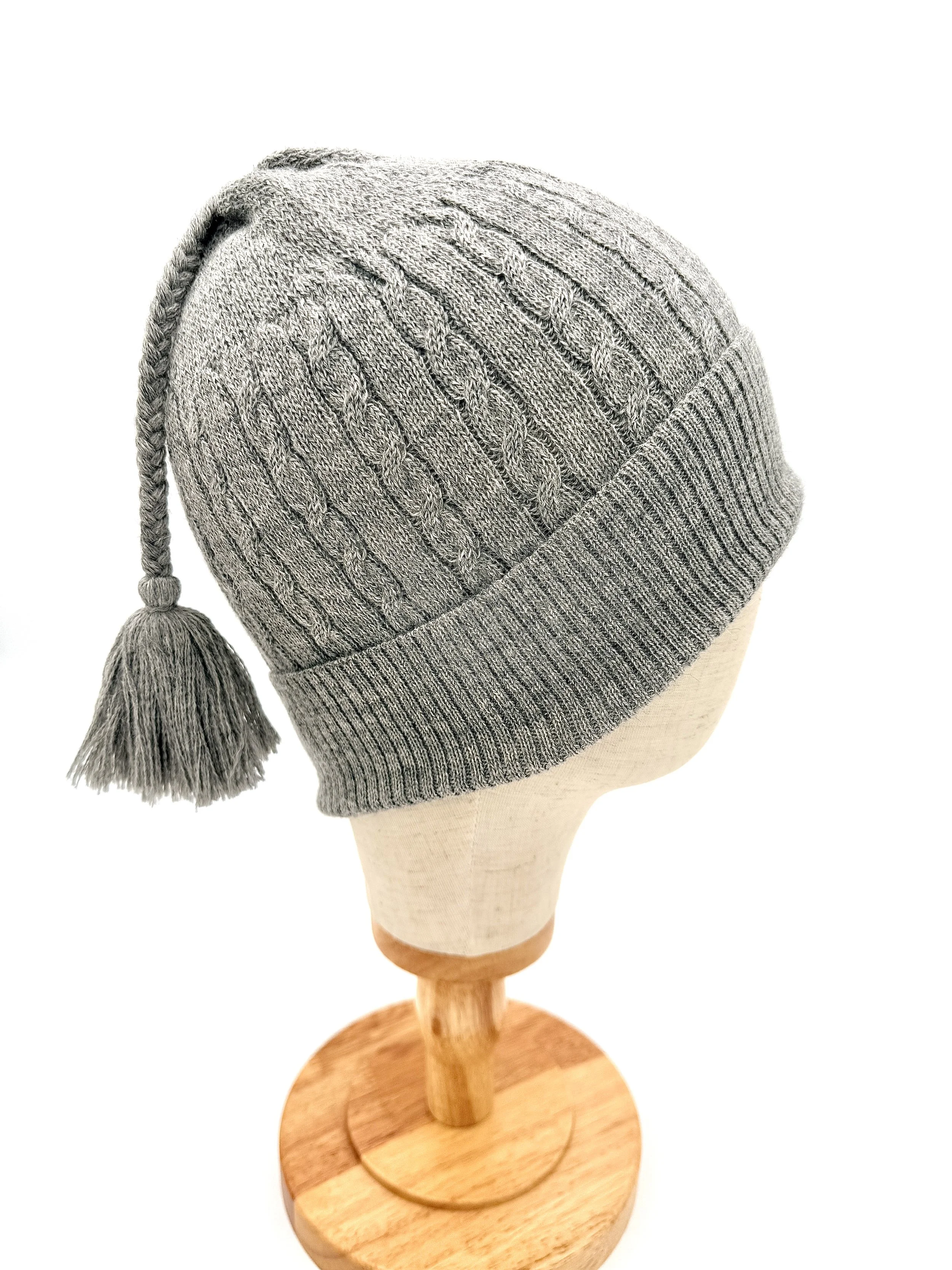 Hat with Tassels Grey (4).JPG