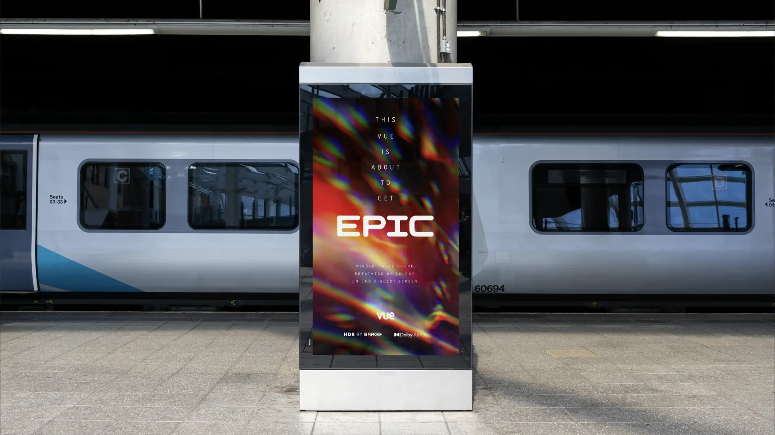 Vue Epic - Out-of-Home advertising train station