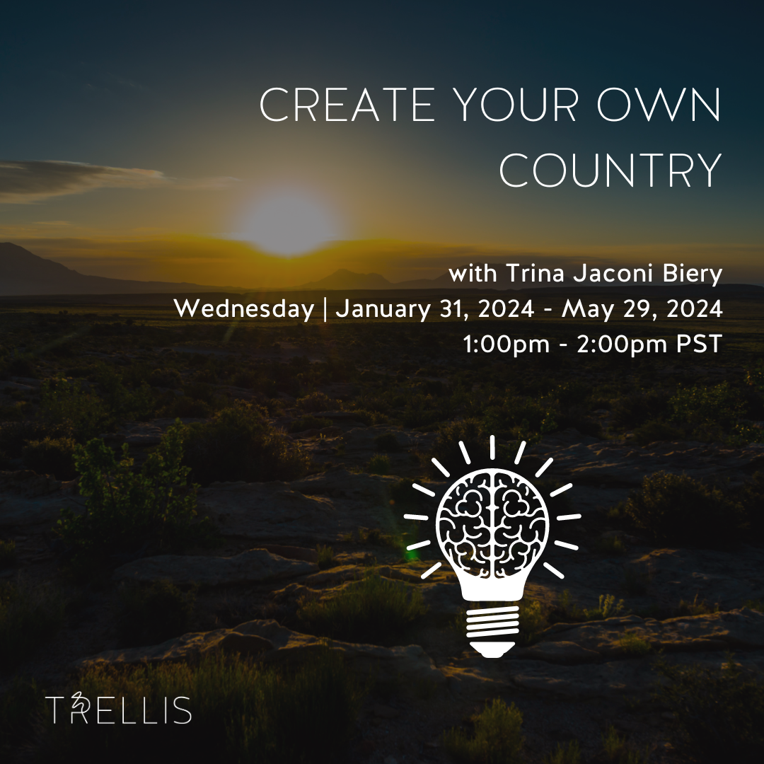 Create Your Own Country with Trina Jaconi Biery

Ages
10 - 18+ yrs
Dates
Wed, Jan 31, 2024 - May 29, 2024
16 classes
Time
1:30pm - 2:30pm PST
Location
808 Foothill Blvd, La Cañada Flintridge, CA 91011
Instructor
Trina J.
Capacity
10 students
Class Ex