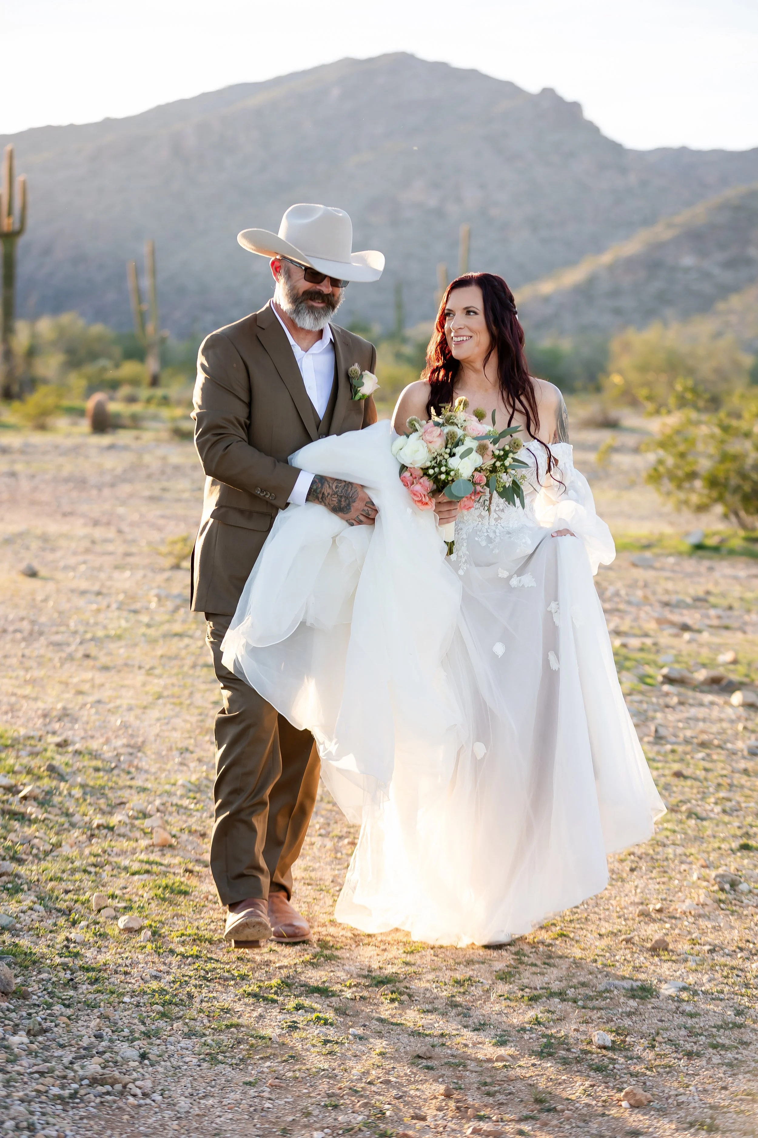 Sunset Wedding at White Tanks Regional Mountain Park