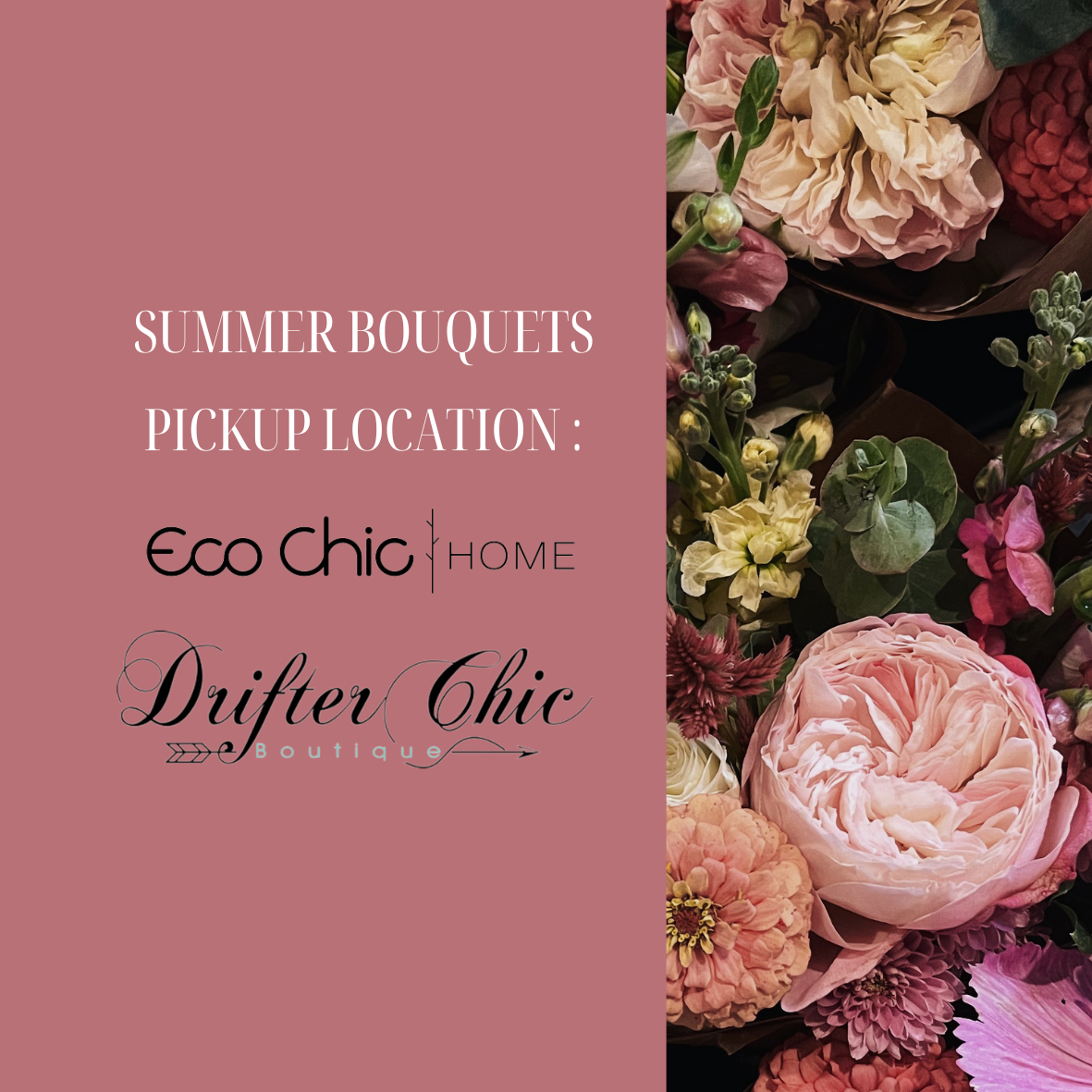 ECOCHIC / DRIFTER CHIC PICKUP- SUMMER BOUQUET 6 WEEK SUBSCRIPTION