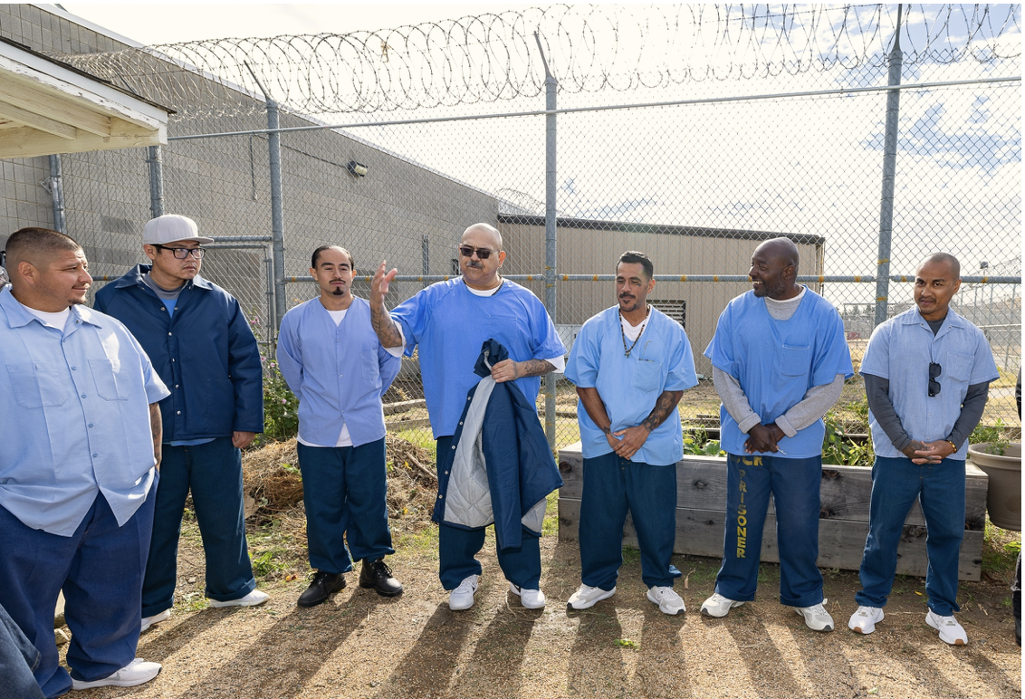 A new mural in the works at Solano State Prison
