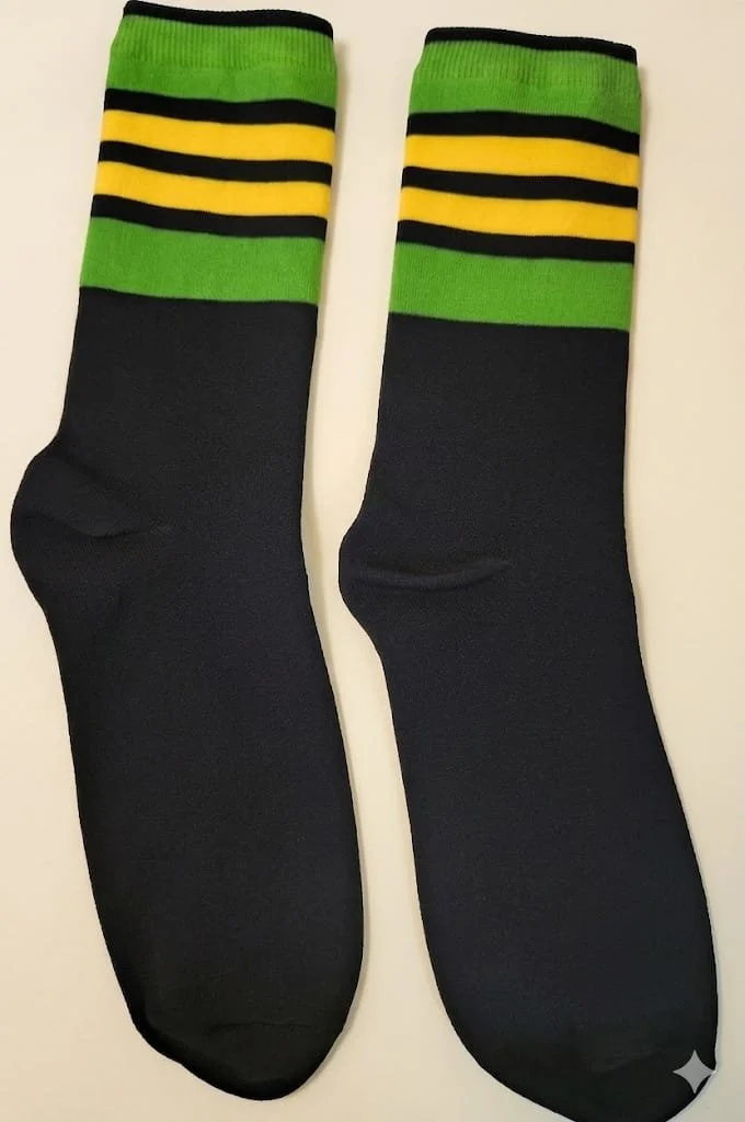 Black,Green & Gold Socks.jpg