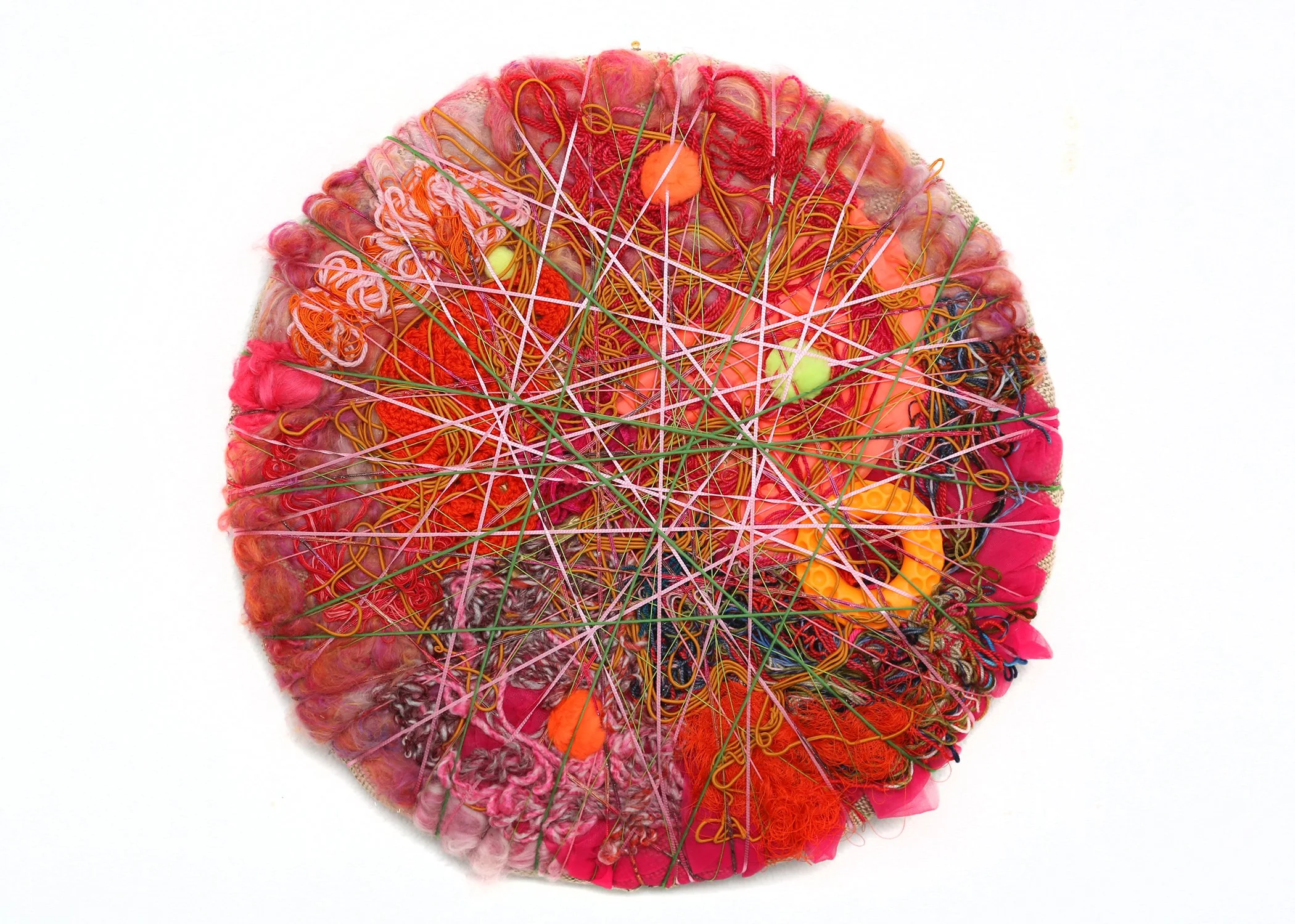 Orange fiber mixed media