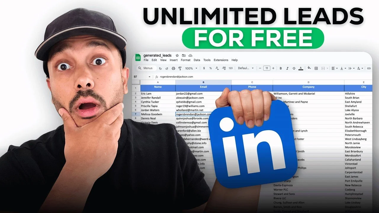 How to Find &amp; Auto-Email Unlimited Free LinkedIn Leads with Claude MCP